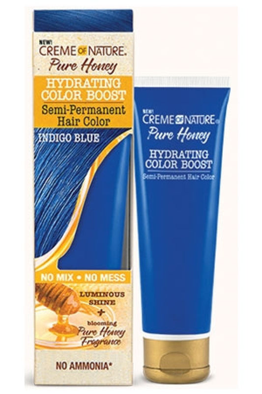 Creme of Nature-box 128 Semi Perm Hair Color-Indigo Blue  (3oz)
