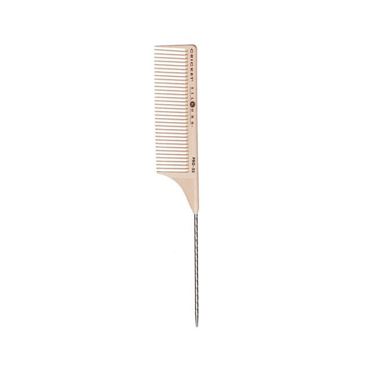 Cricket Silkomb Pro-55 Wide Toothed Metal Rattail Comb