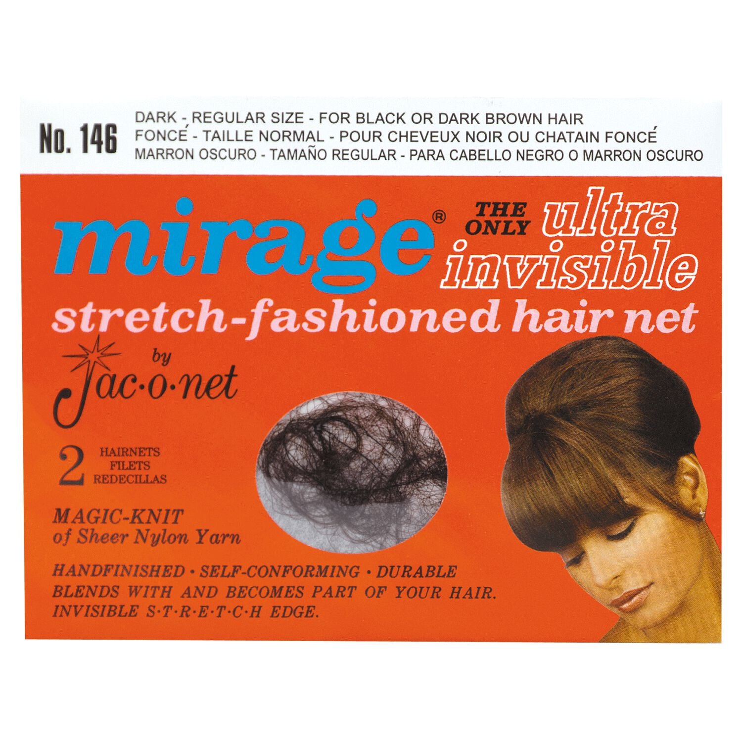 Jac-O-Net Mirage Ultra Invisible Hair Net