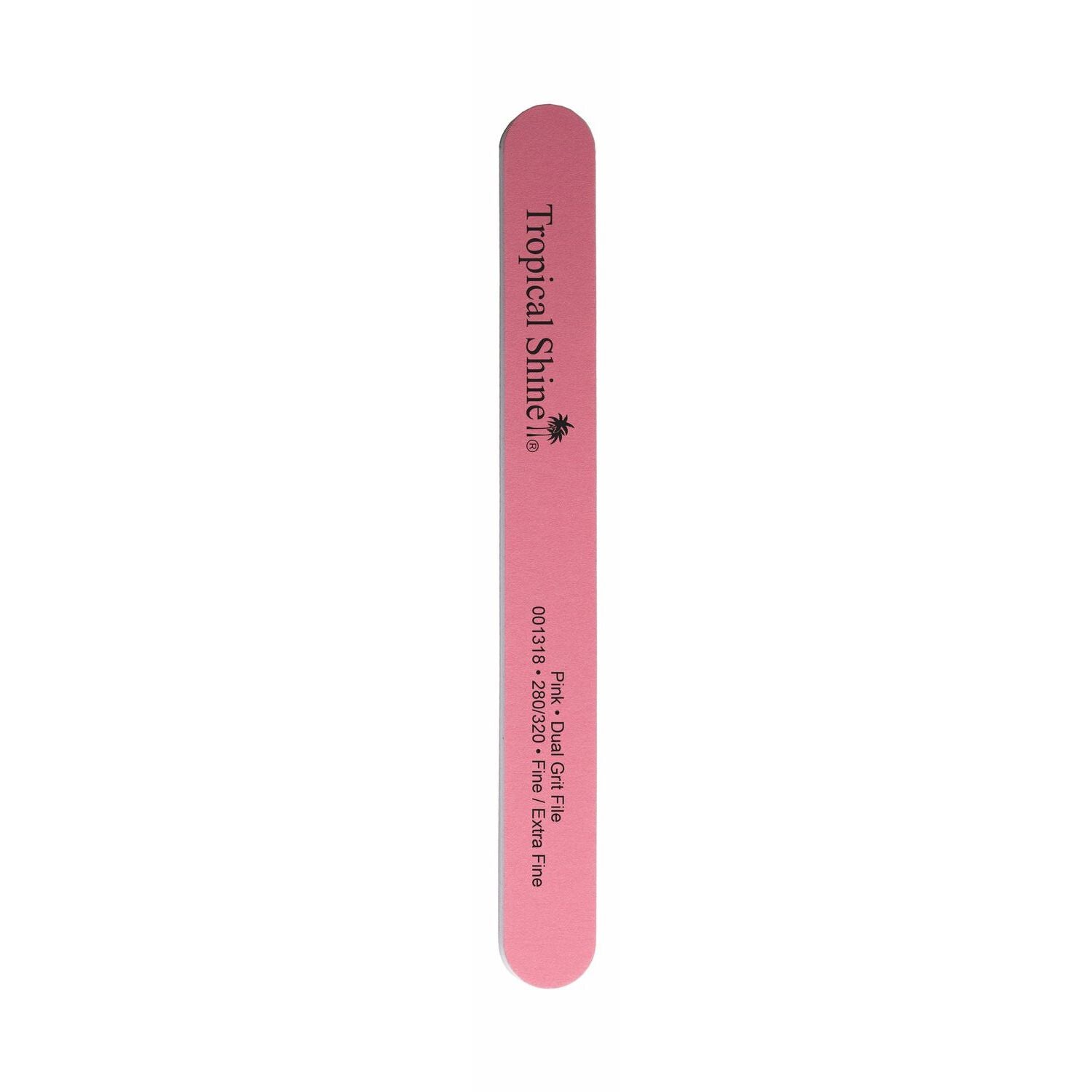 Tropical Shine Dual Grit File Pink: Fine/Extra Fine