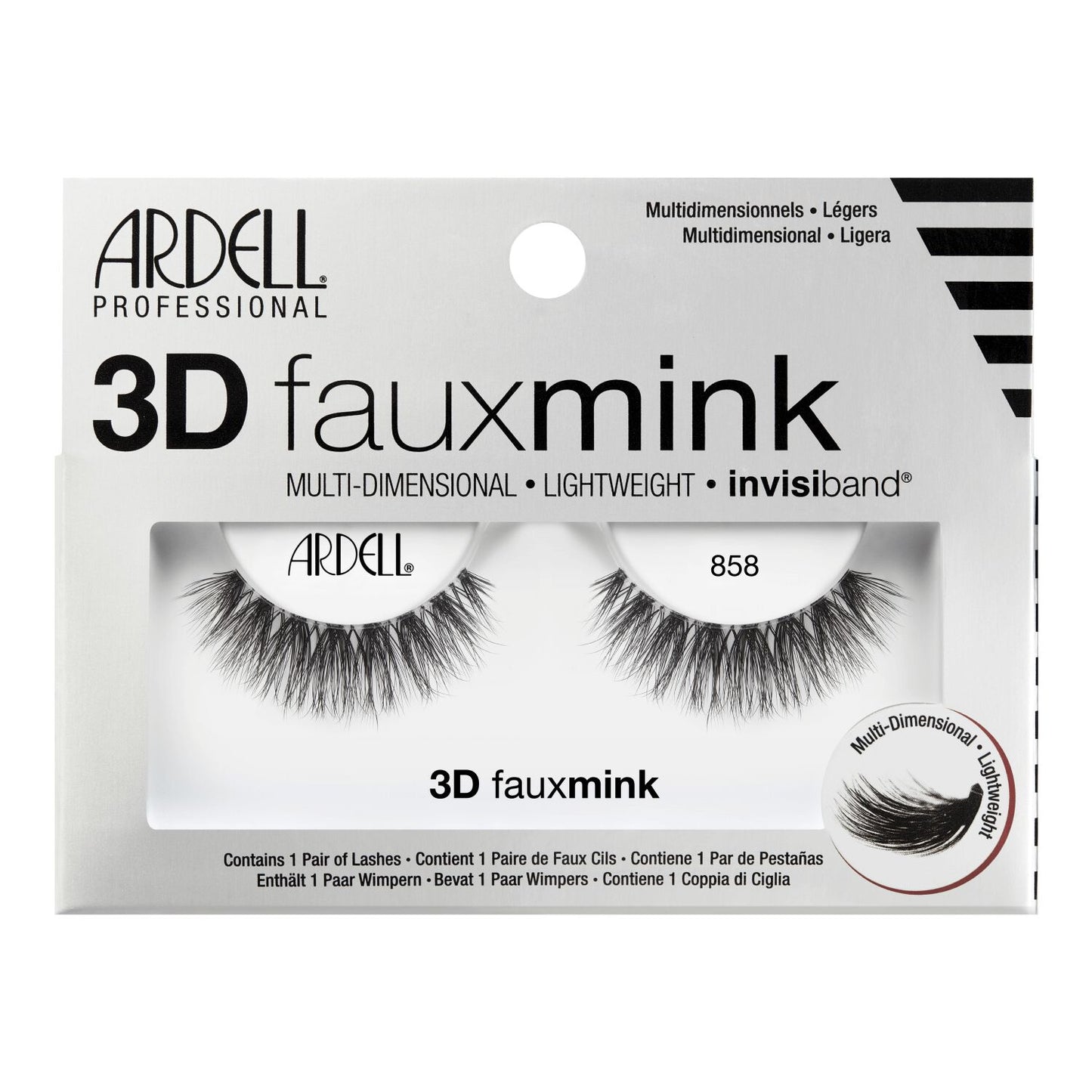 3D Faux Mink Lashes  by   Ardell 3D Faux Mink 858 Lashes