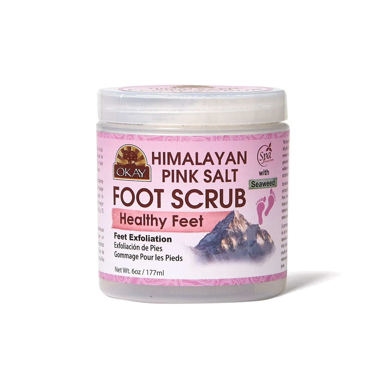 OKAY Himalayan Pink Salt Foot Scrub