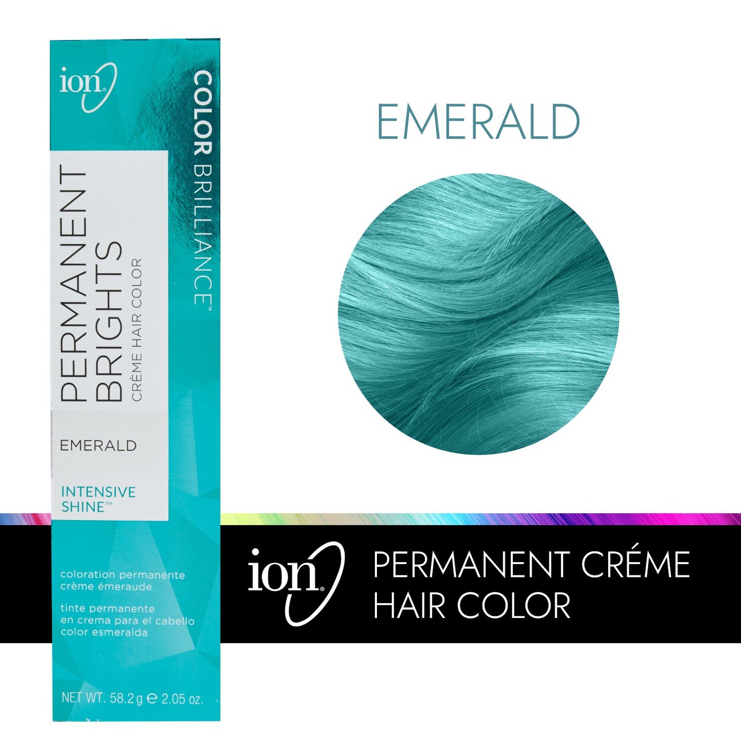 Color Brilliance  by   ion Permanent Brights Creme Hair Color Emerald