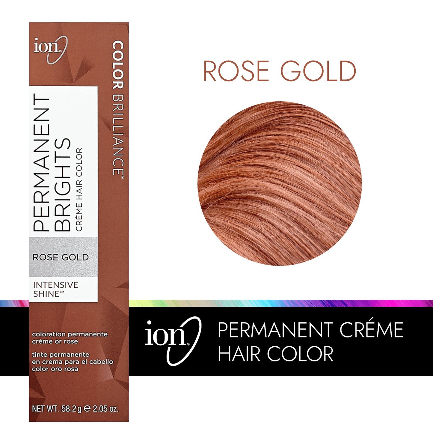 Color Brilliance  by   ion Permanent Brights Creme Hair Color Rose Gold