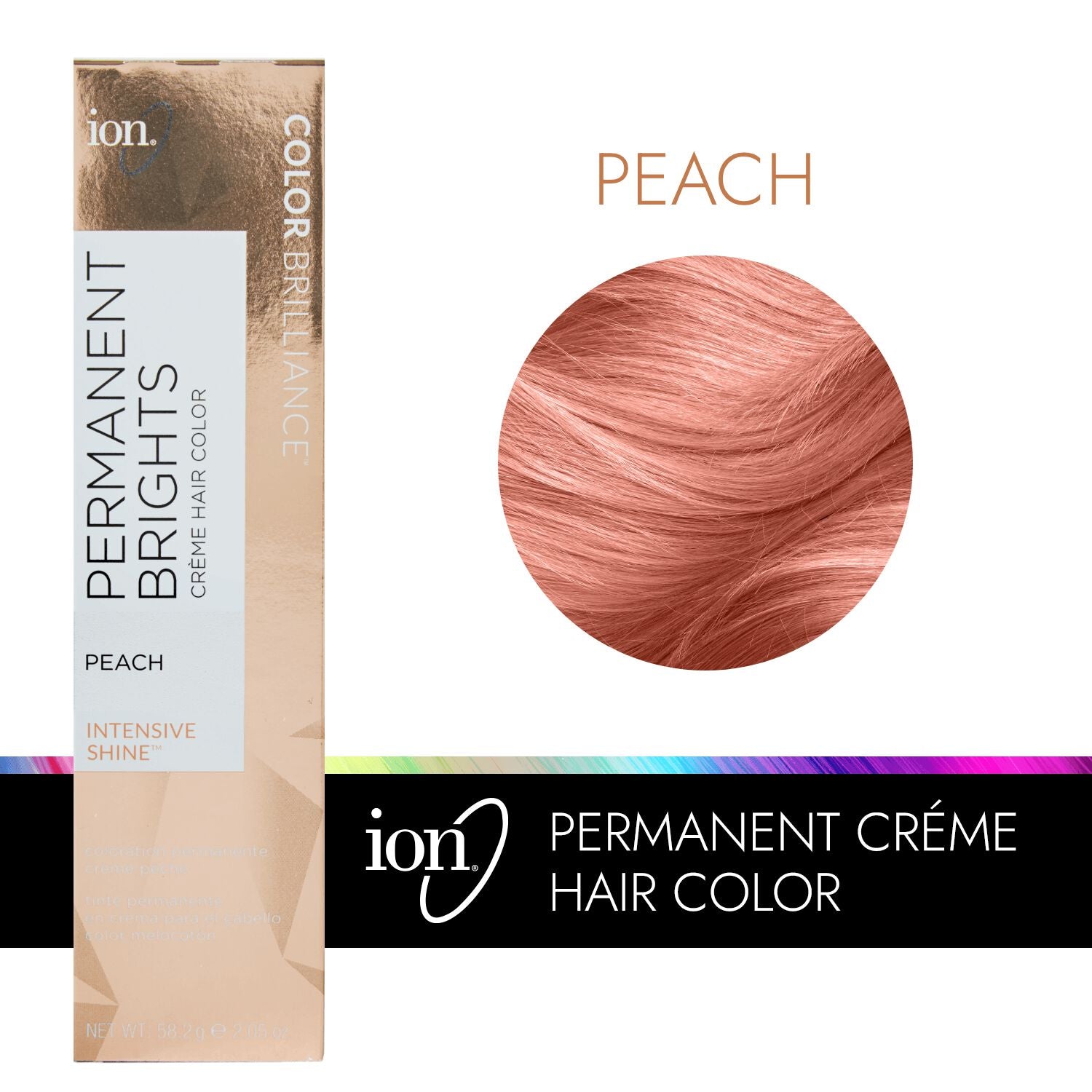 Color Brilliance  by   ion Permanent Brights Creme Hair Color Peach