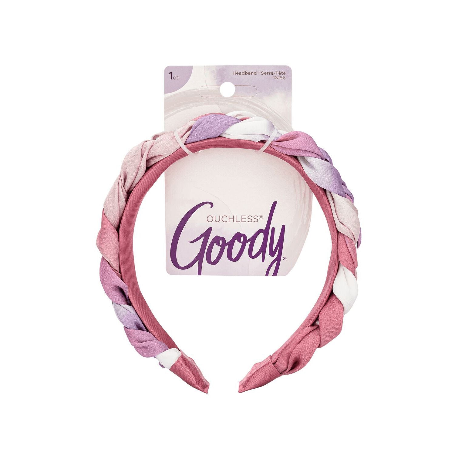 1399  by   Goody Braided Pink Watercolor Headband