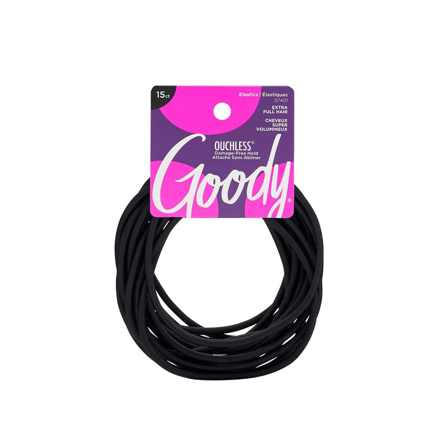Goody Extra Long Ouchless Elastics 15 Count