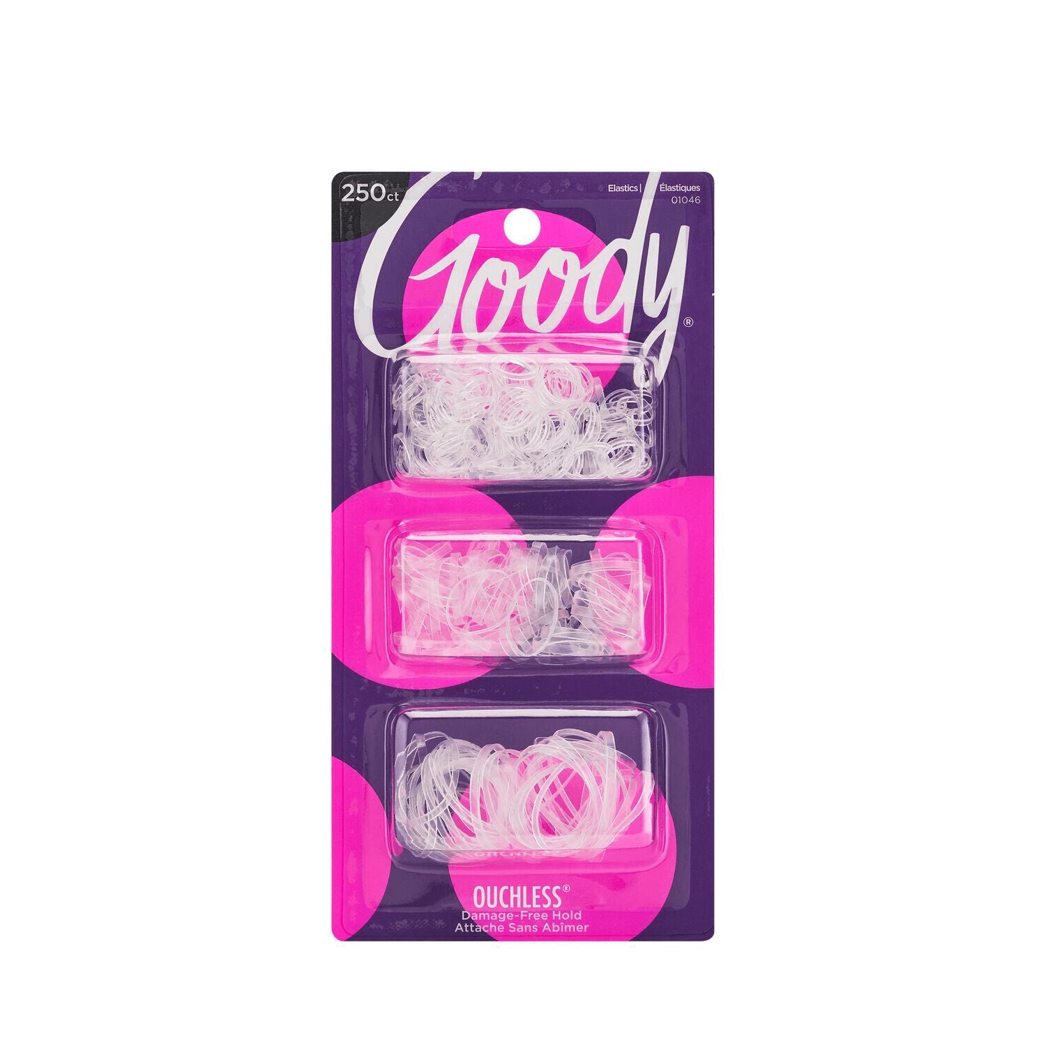 Goody Rubber Bands for Fine Hair 250 Count