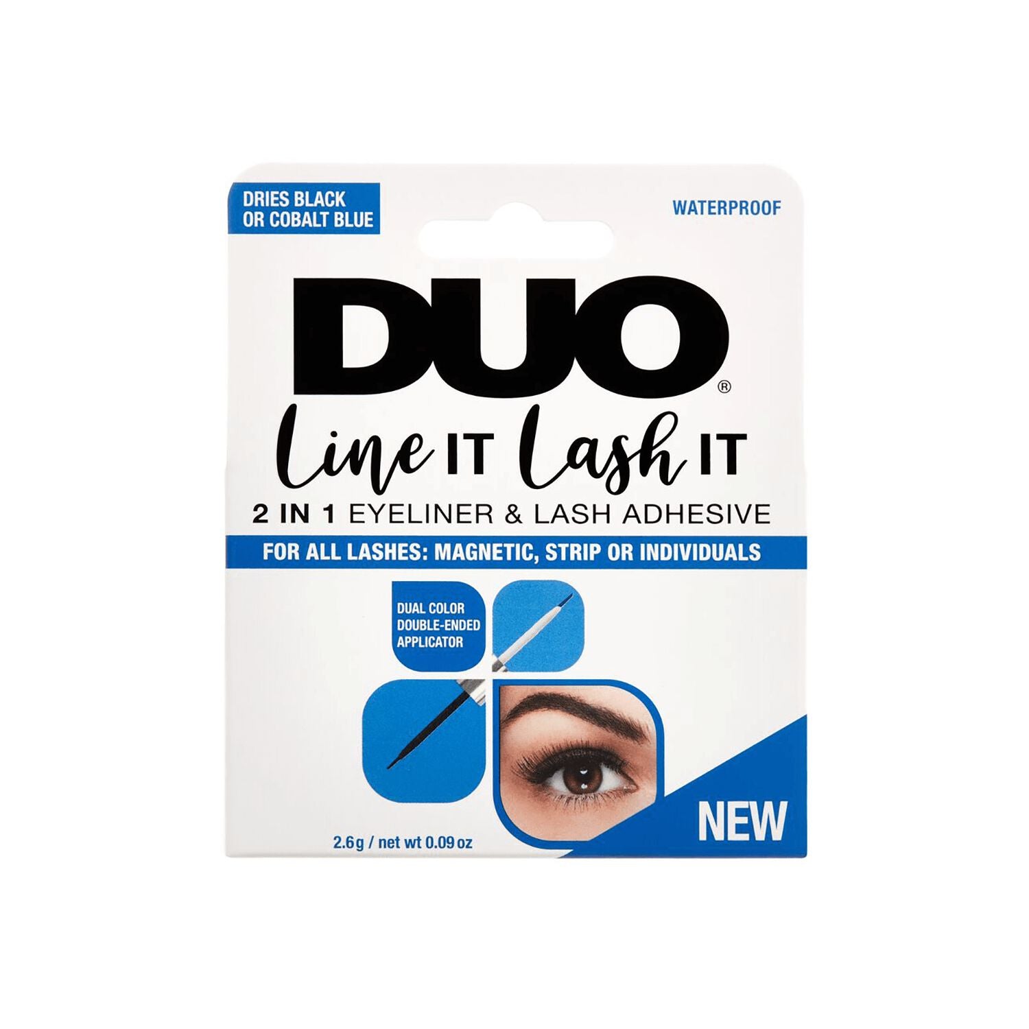 Lash Glue and Remover  by   Ardell DUO Dual Line It Lash It Black & Cobalt