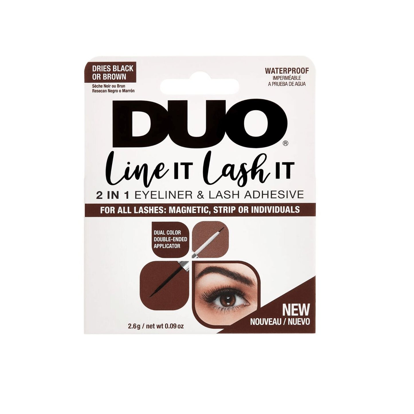 Lash Glue and Remover  by   Ardell DUO Dual Line It Lash It Black & Brown