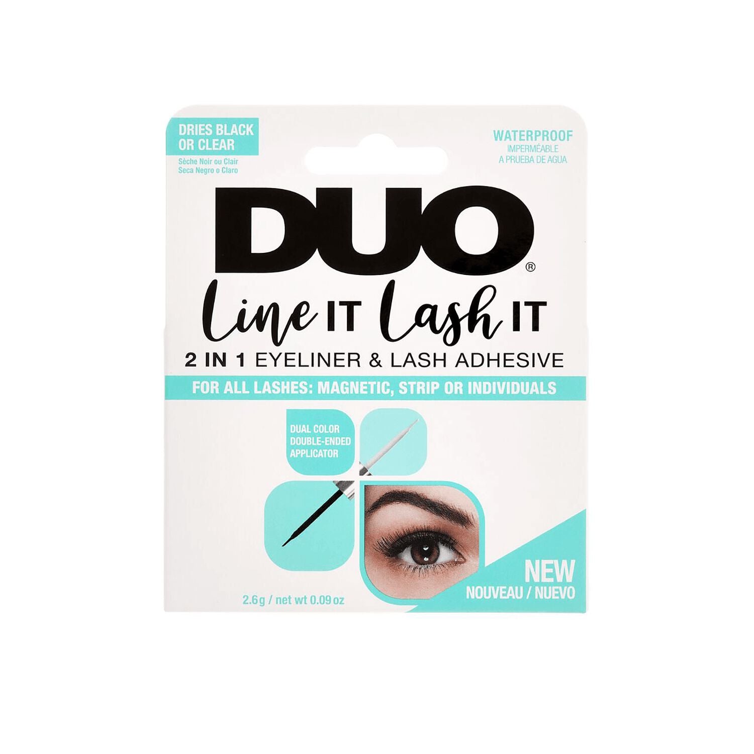 Lash Glue and Remover  by   Ardell DUO Dual Line It Lash It Black & Clear