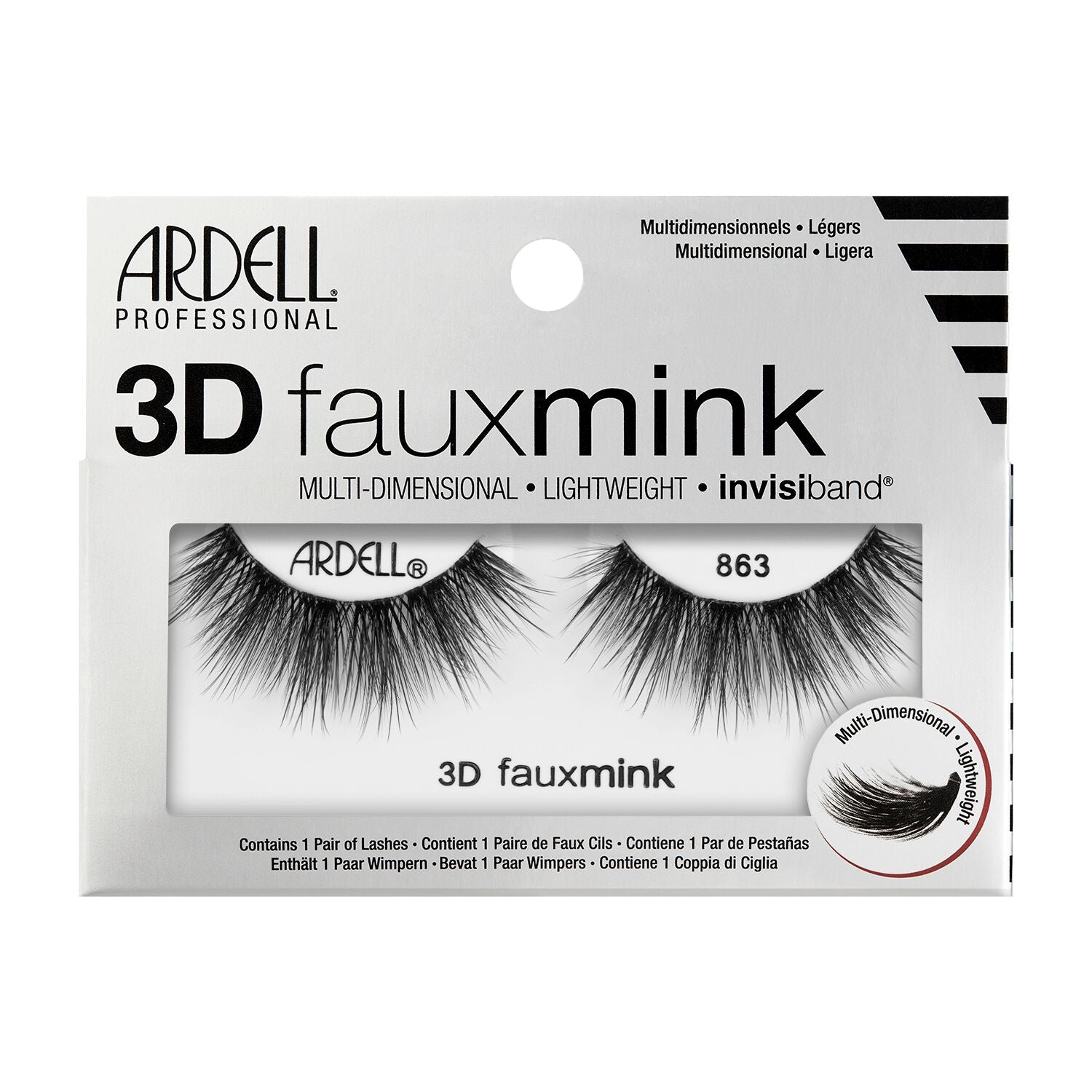 3D Faux Mink Lashes  by   Ardell 3D Faux Mink 863 Lashes