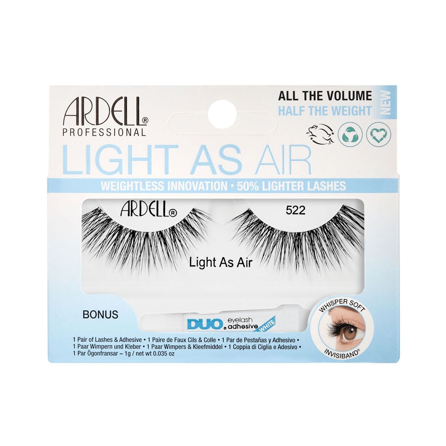 Light As Air Lashes  by   Ardell Light As Air Lashes #522