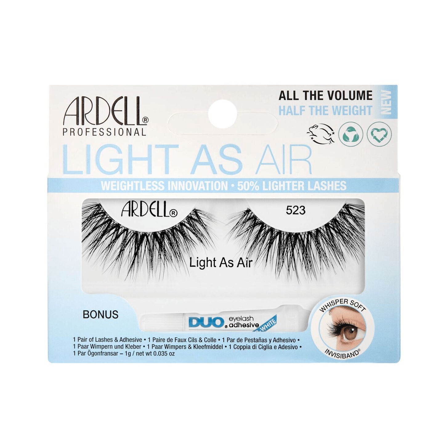 Light As Air Lashes  by   Ardell Light As Air Lashes #523