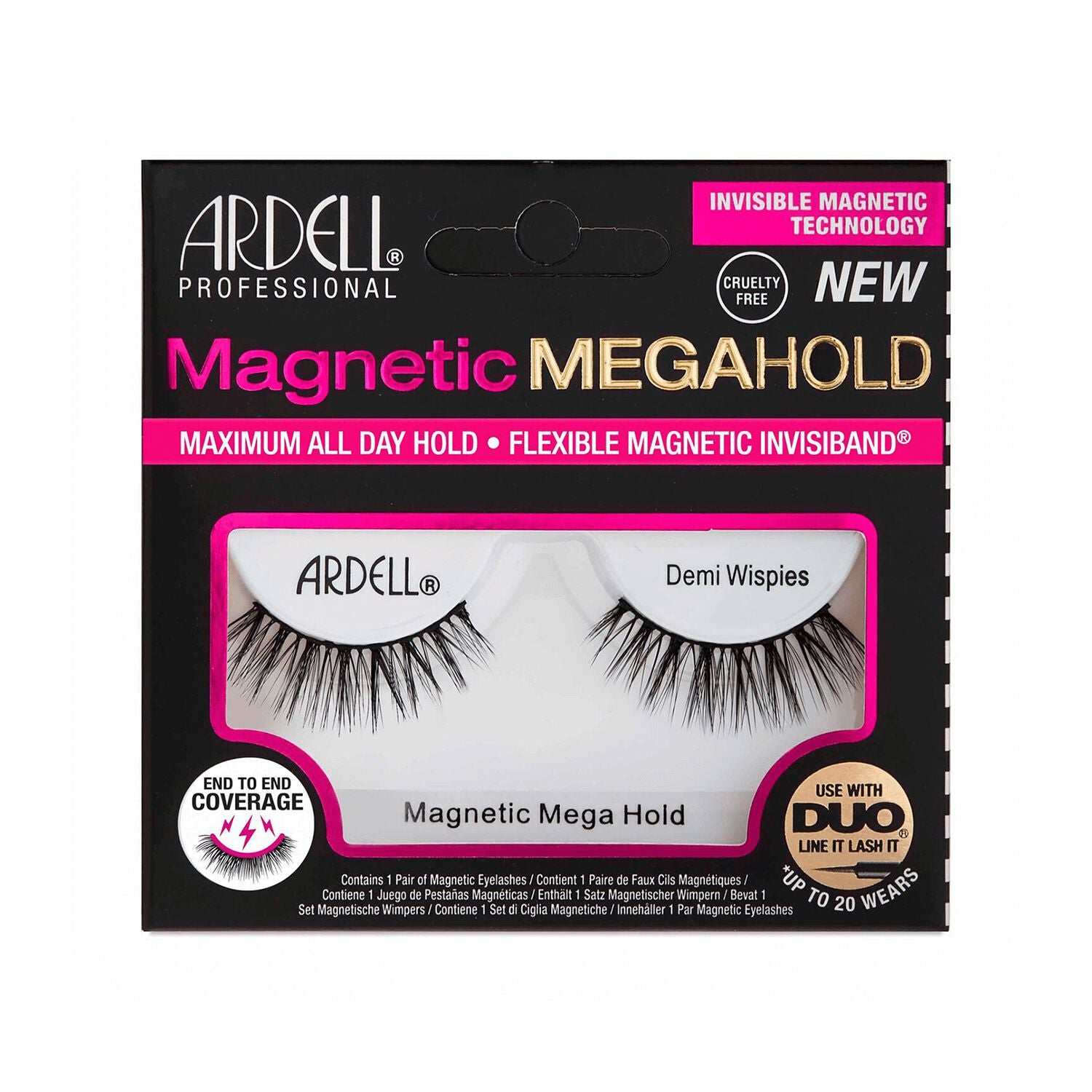 Magnetic Lashes  by   Ardell Magnetic Megahold Demi Wispies