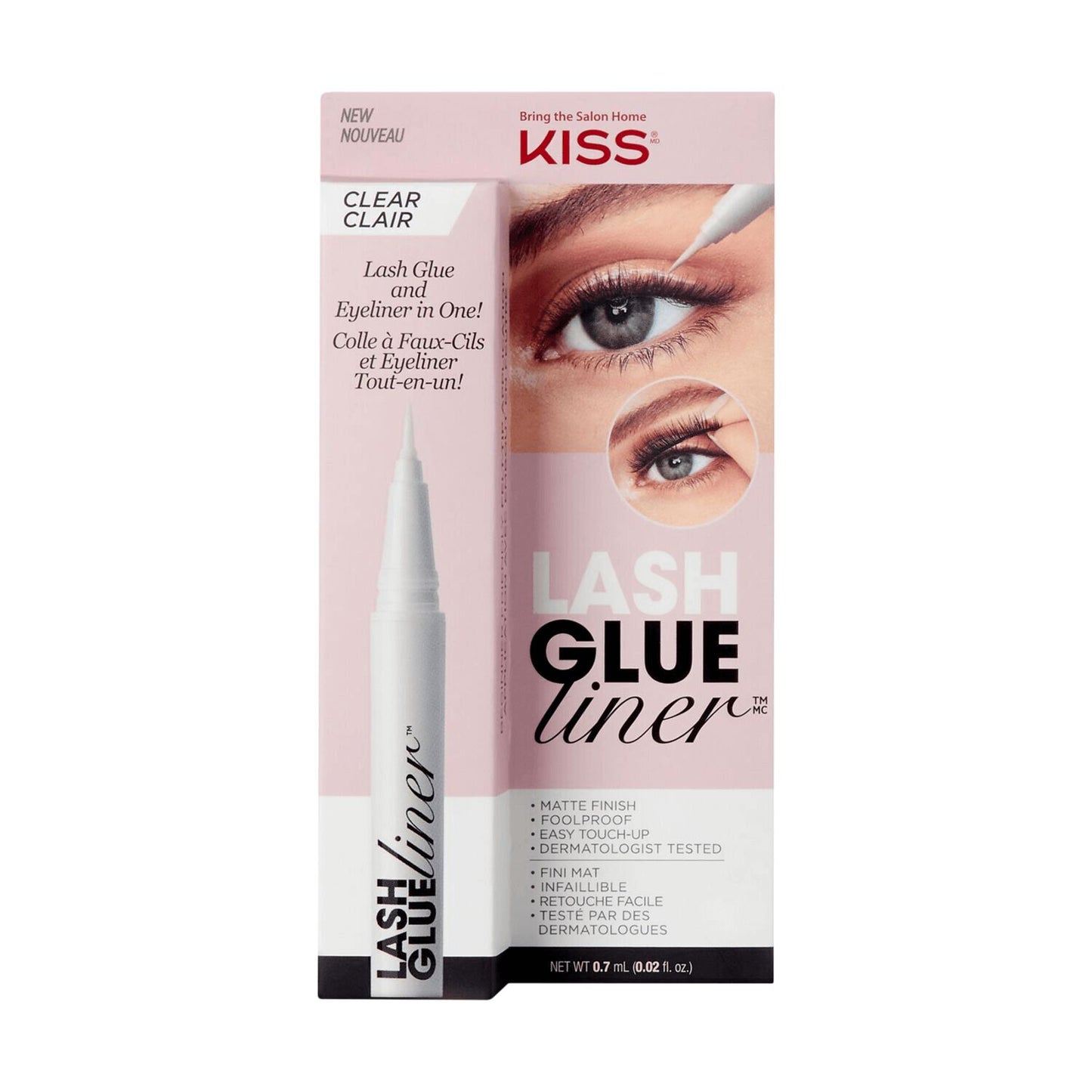 KISS Lash GLUEliner False Eyelash Glue & Eyeliner - Clear