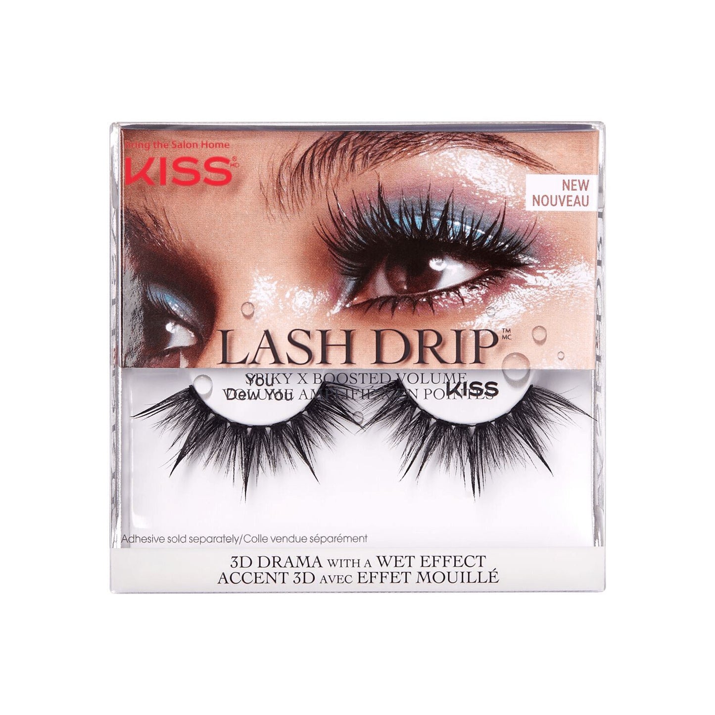 Lash Drip  by   KISS Lash Drip Spiky X Boosted False Eyelashes - You Dew You