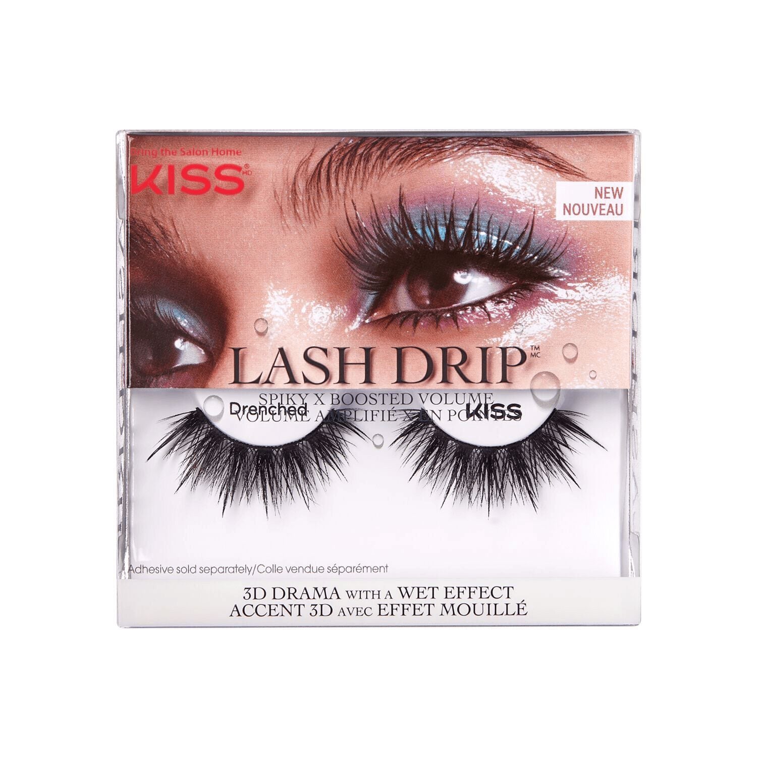 Lash Drip  by   KISS Lash Drip Spiky X Boosted False Eyelashes - Drenched