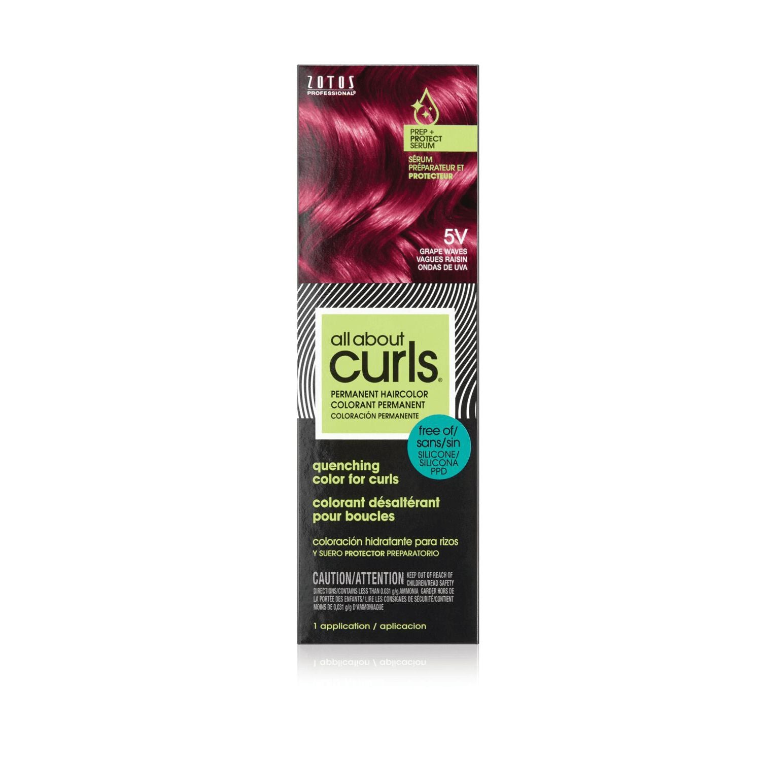 All About Curls Hair Color  by    All About Curls Grape Waves 5V Permanent Hair Color
