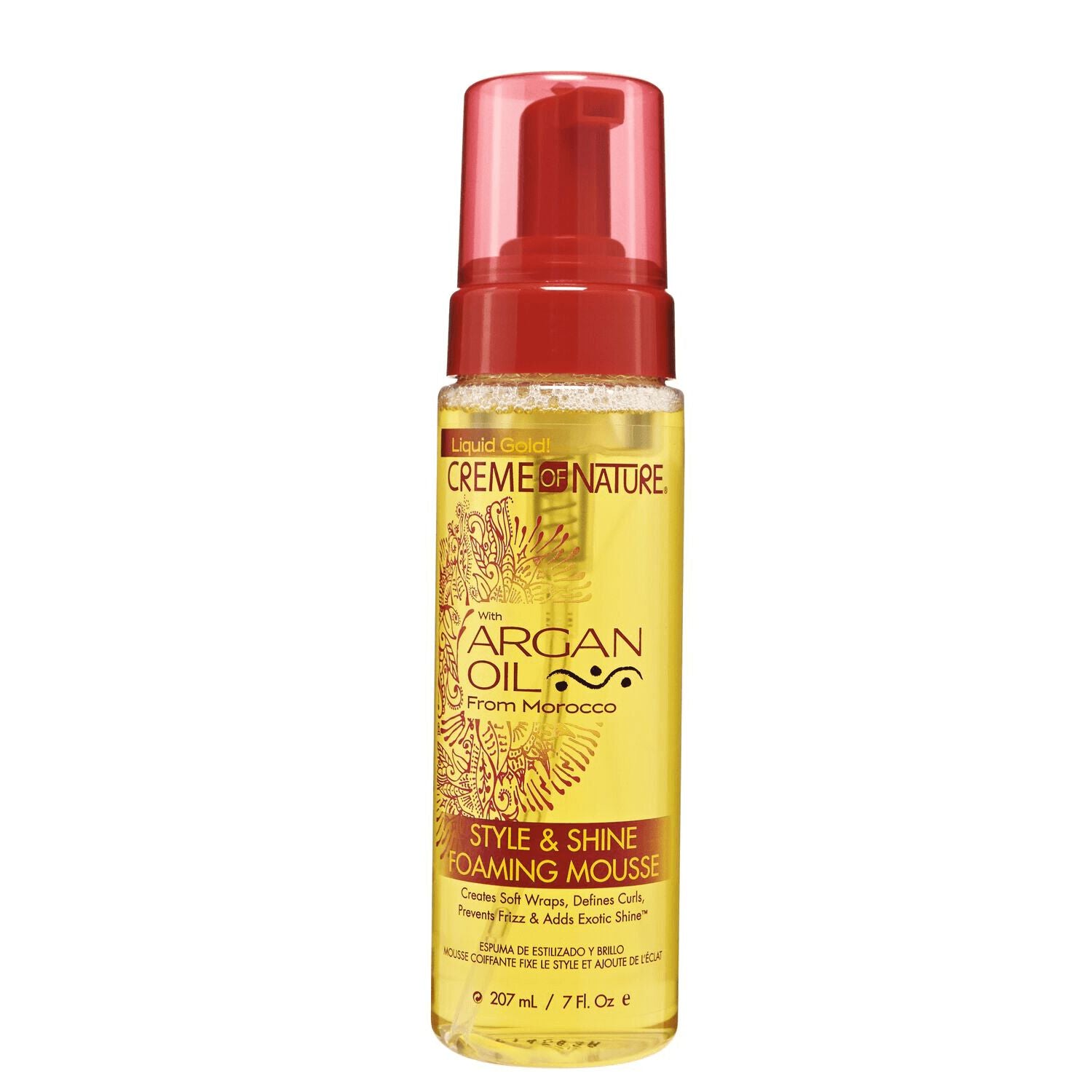Argan Oil  by   Creme of Nature Style & Shine Foaming Mousse