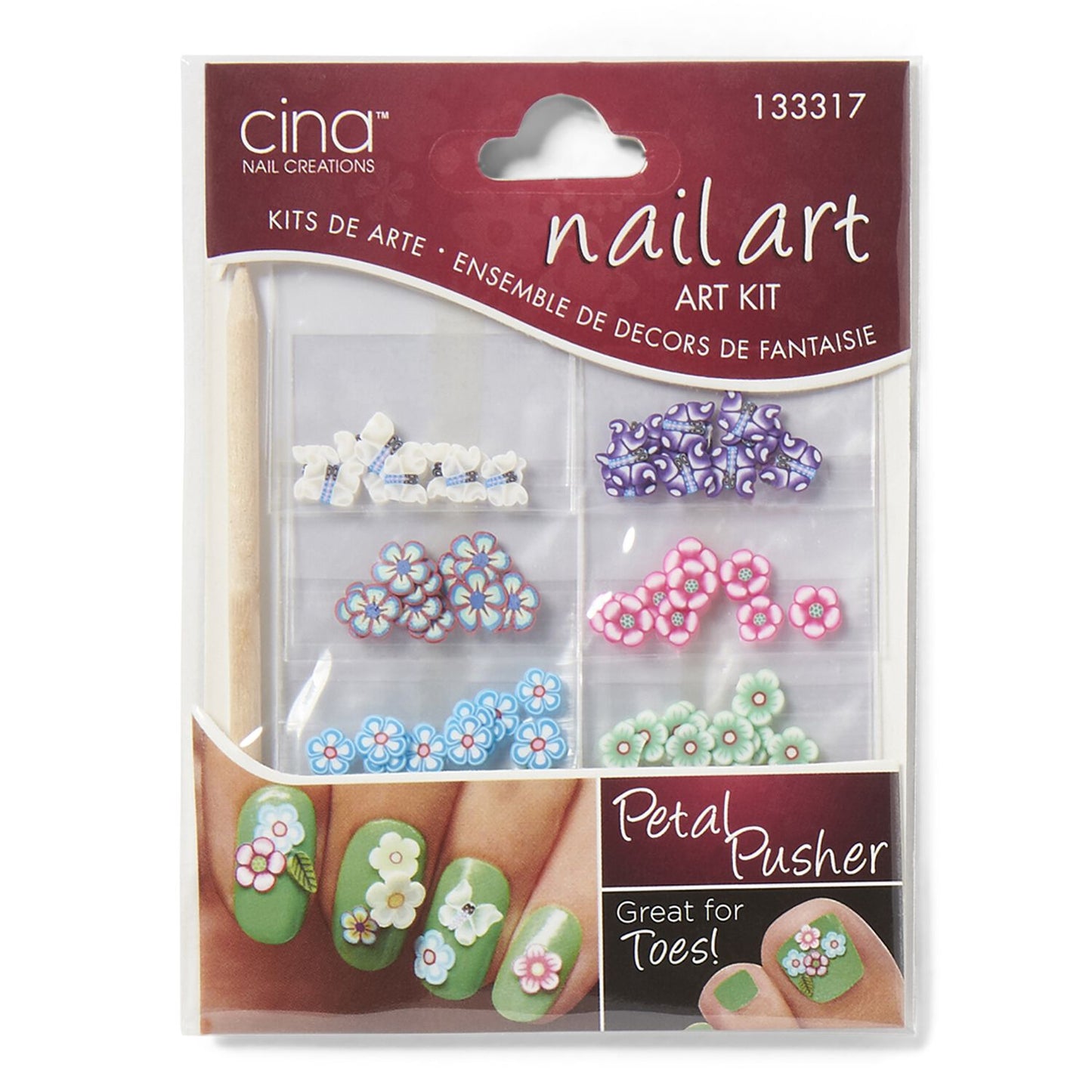 Cina Nail Creations Fimo Shapes Art Jewelry Decals Petal Pusher