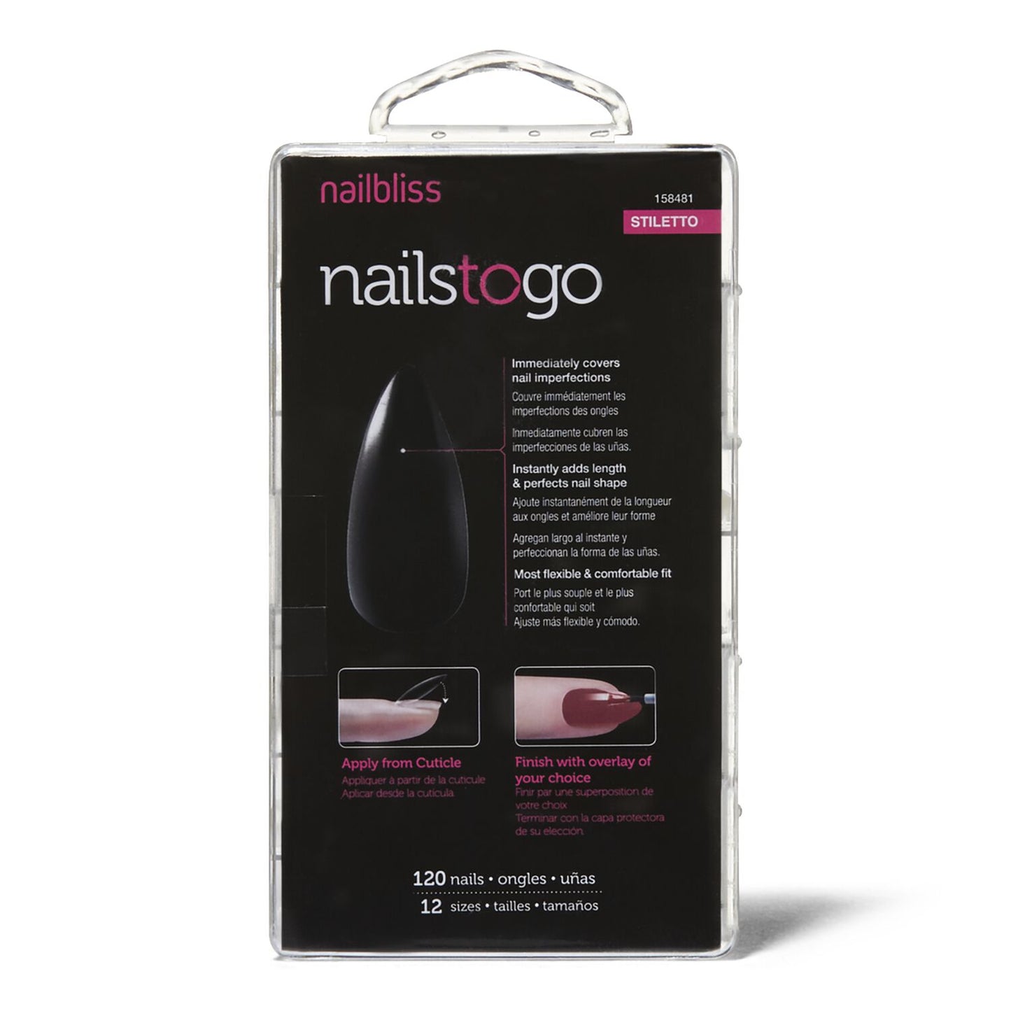 Nail Bliss  by   Dashing Diva Nails To Go Stiletto