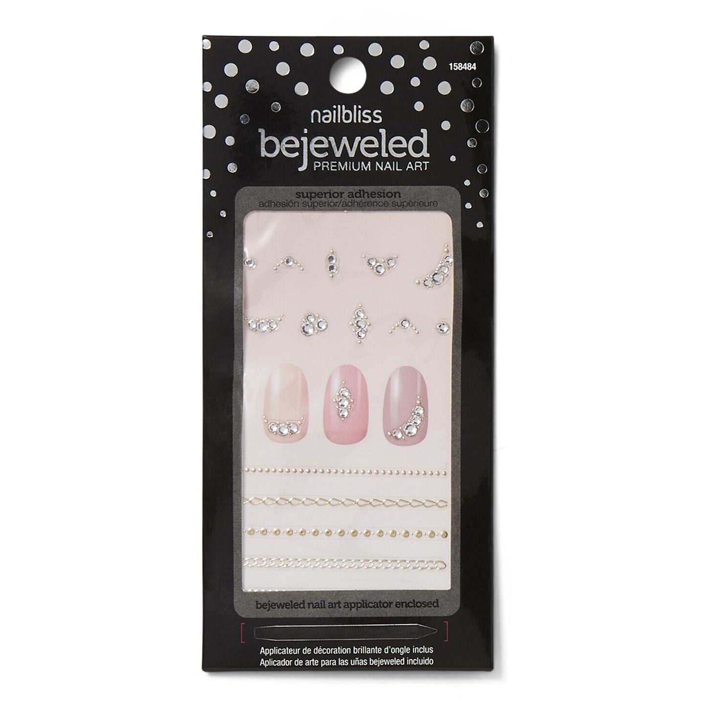 Nail Bliss  by   Dashing Diva Chain Linked Bejeweled Nail Art
