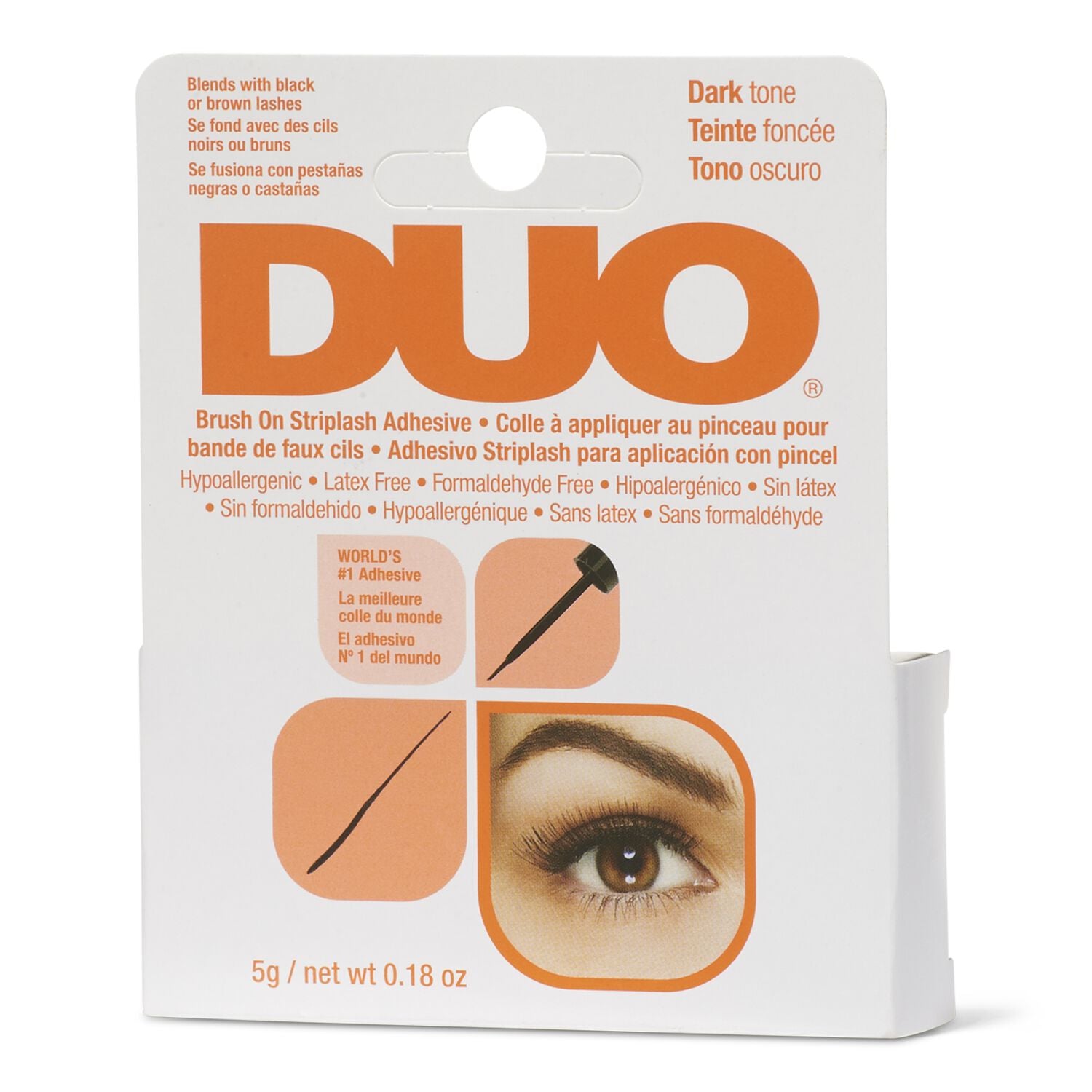 Lash Glue and Remover  by   Ardell Duo Dark Brush On Eyelash Adhesive