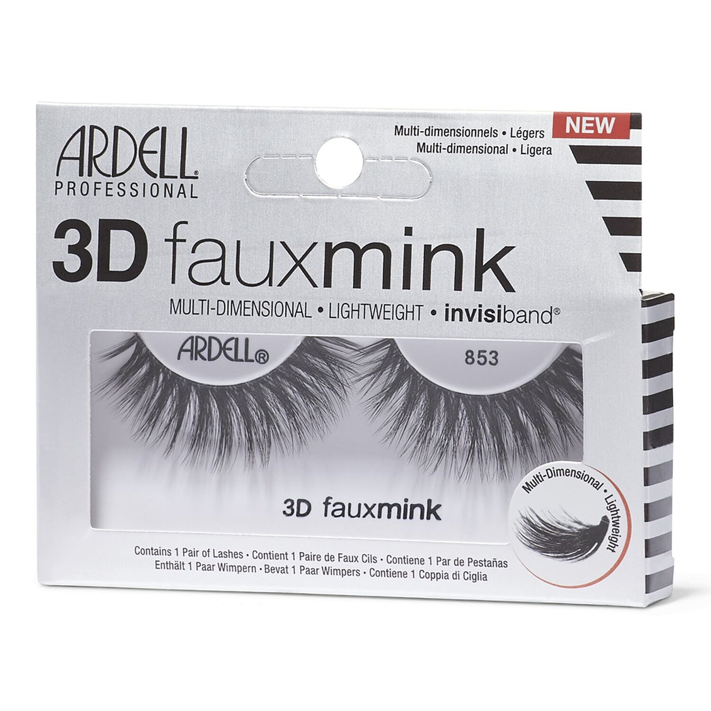 3D Faux Mink Lashes  by   Ardell 3D Faux Mink 853
