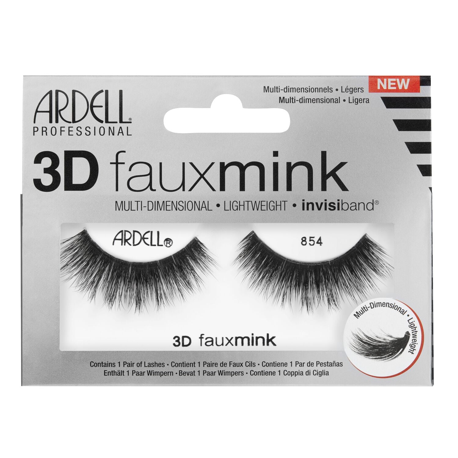 3D Faux Mink Lashes  by   Ardell 3D Faux Mink 854