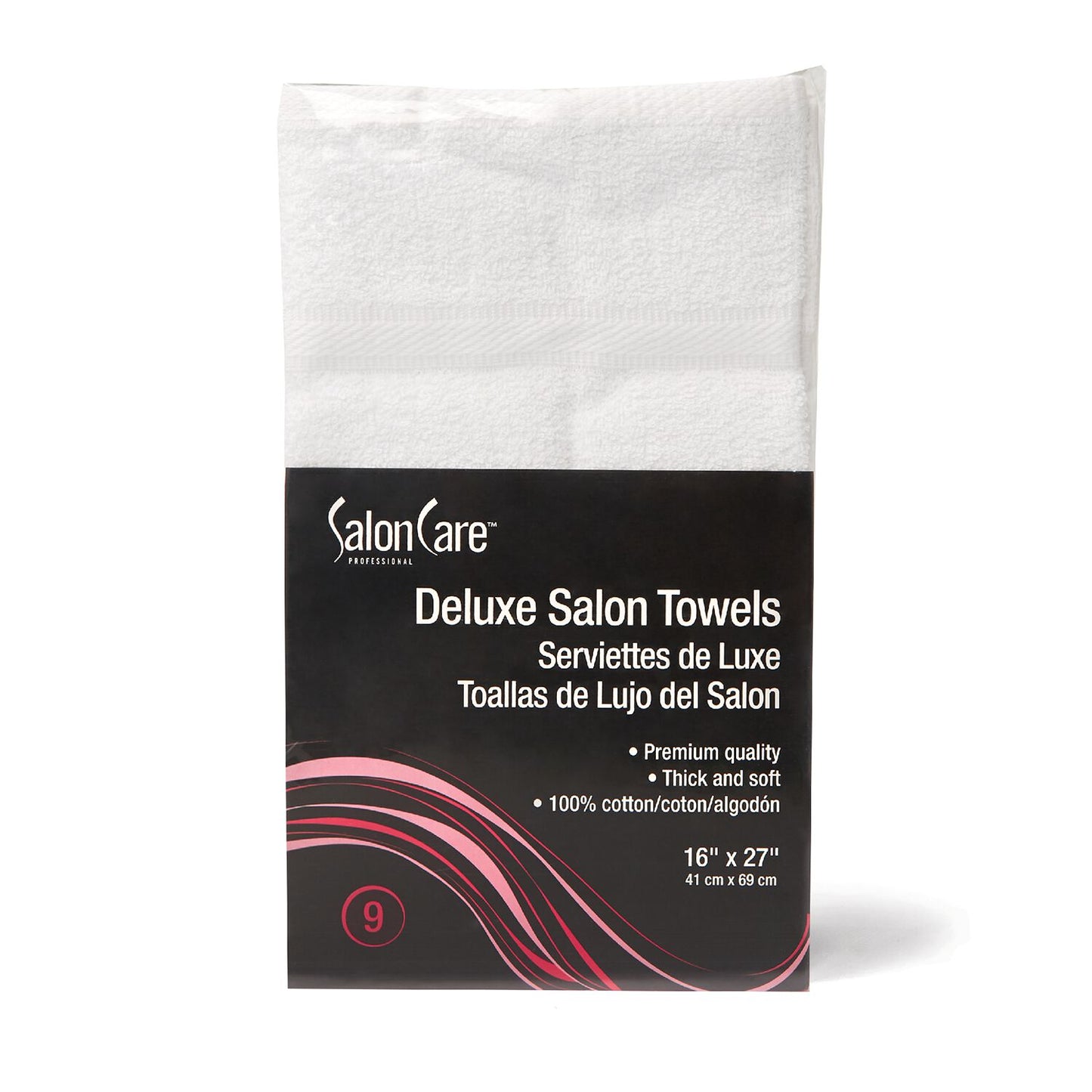 Salon Care Premium Towel White 9 ct