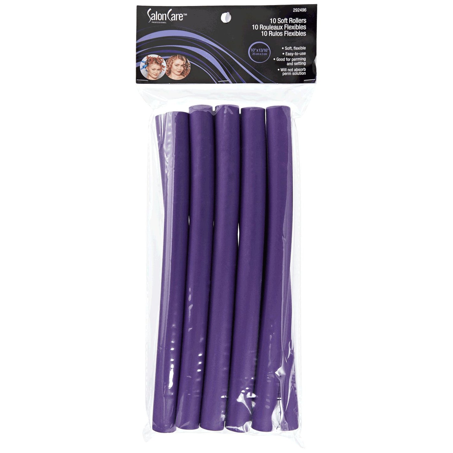 Salon Care Soft Rollers 10 Pack 13/16 INCH