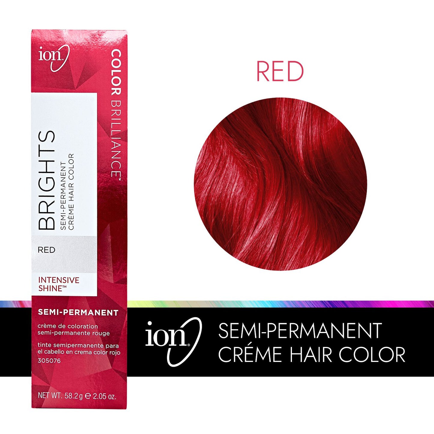 Color Brilliance  by   ion Red Semi Permanent Hair Color