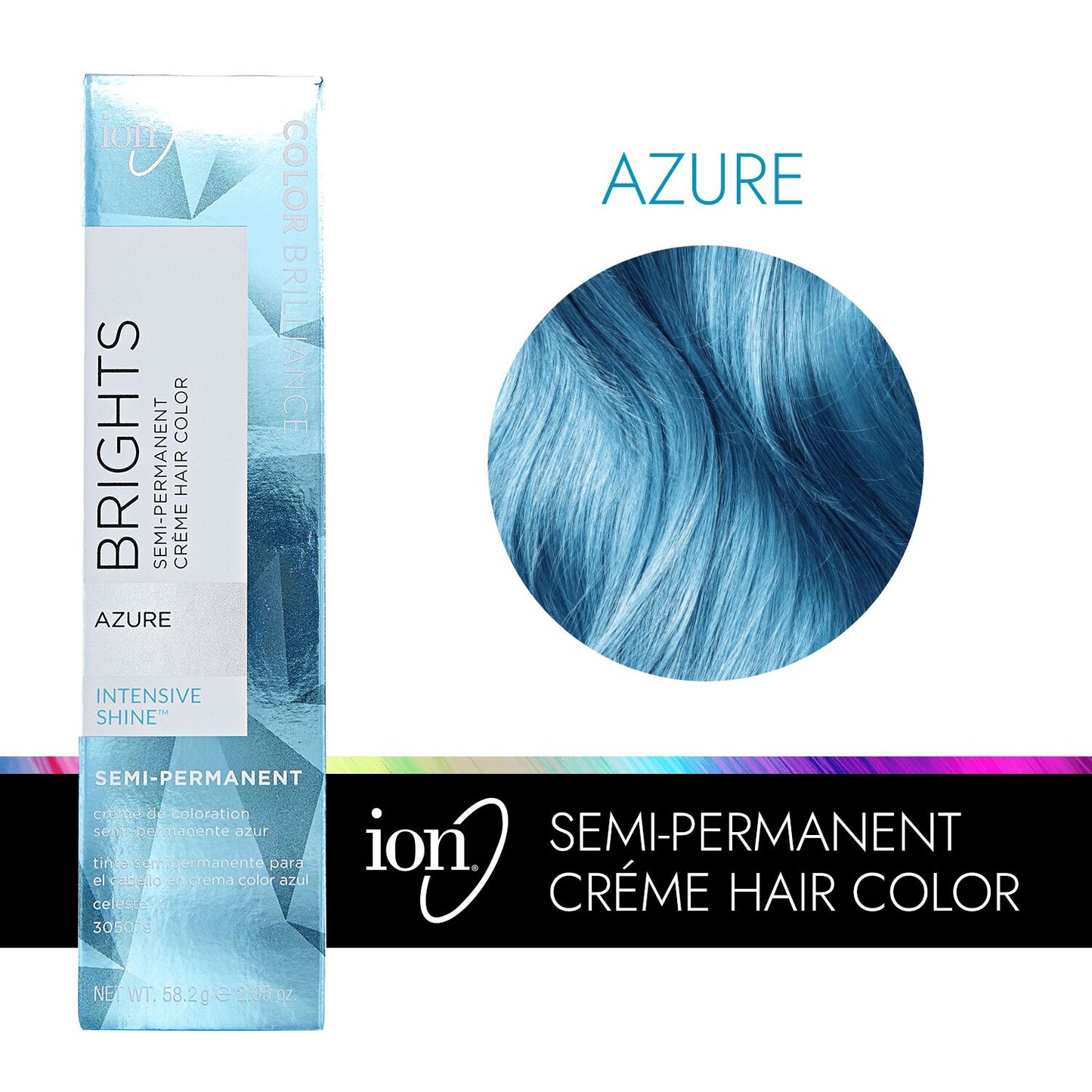 Color Brilliance  by   ion Azure Semi Permanent Hair Color