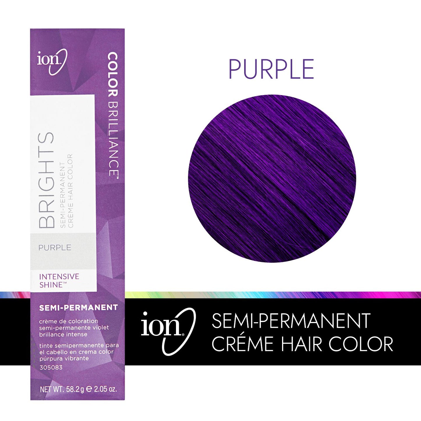 Color Brilliance  by   ion Purple Semi Permanent Hair Color