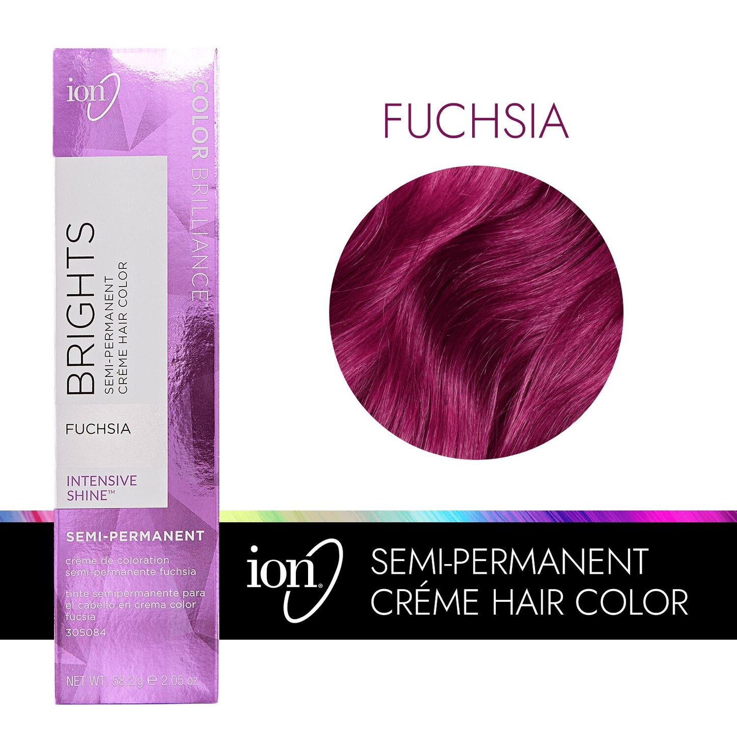 Color Brilliance  by   ion Fuchsia Semi Permanent Hair Color
