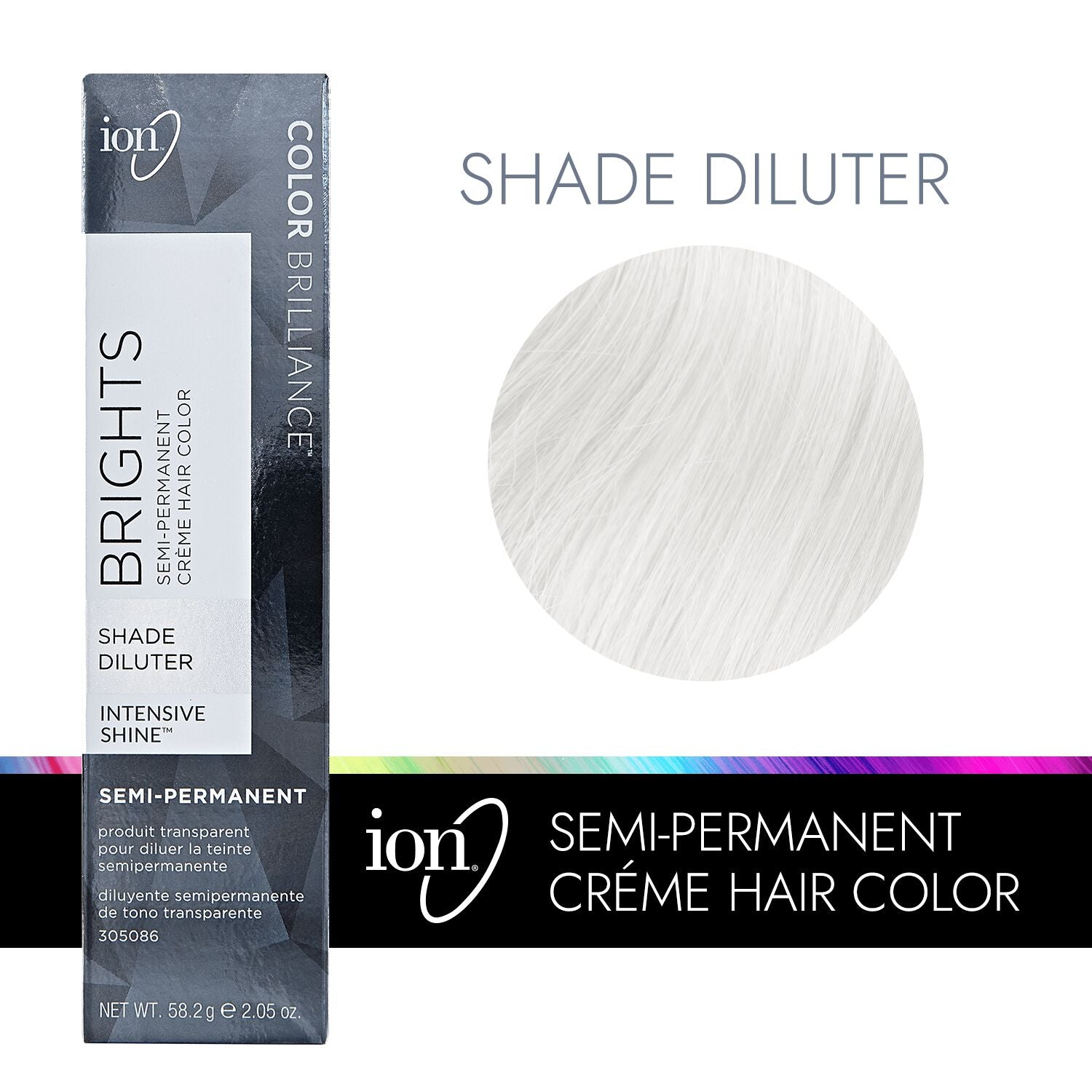 Color Brilliance  by   ion Brights Semi-Permanent Clear Shade Diluter