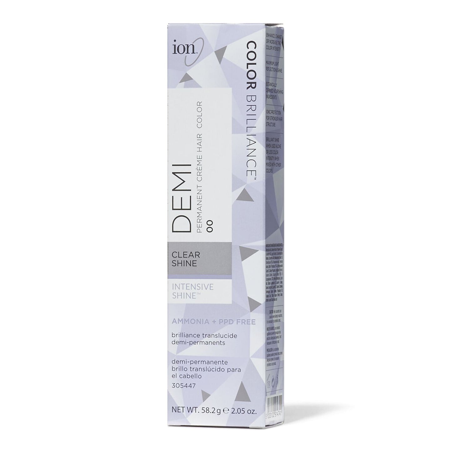 Color Brilliance  by   ion Intensive Shine 00 Clear Demi Permanent Creme Hair Color
