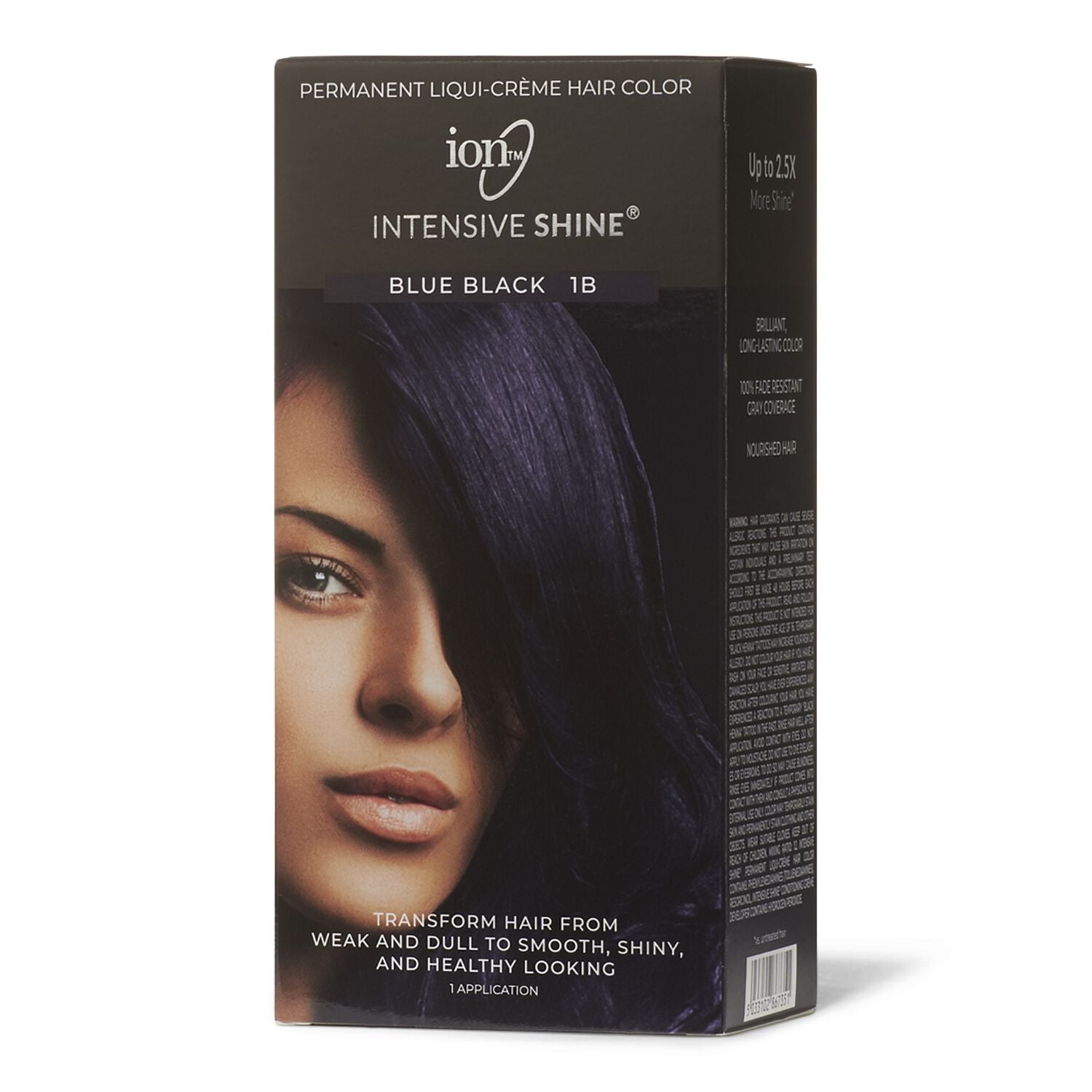 Intensive Shine  by   ion Intensive Shine Hair Color Kit Blue Black 1B