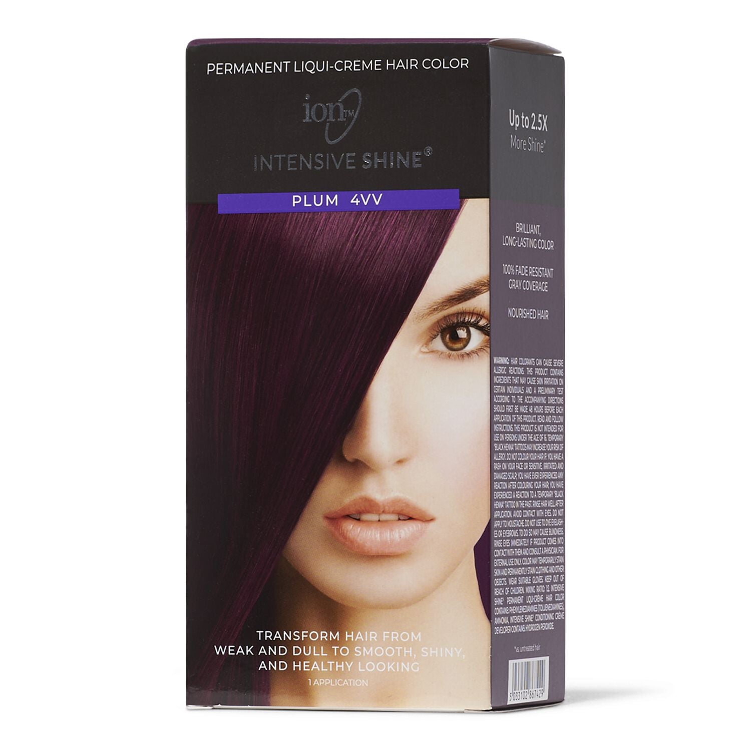 Intensive Shine  by   ion Intensive Shine Hair Color Kit Plum 4VV