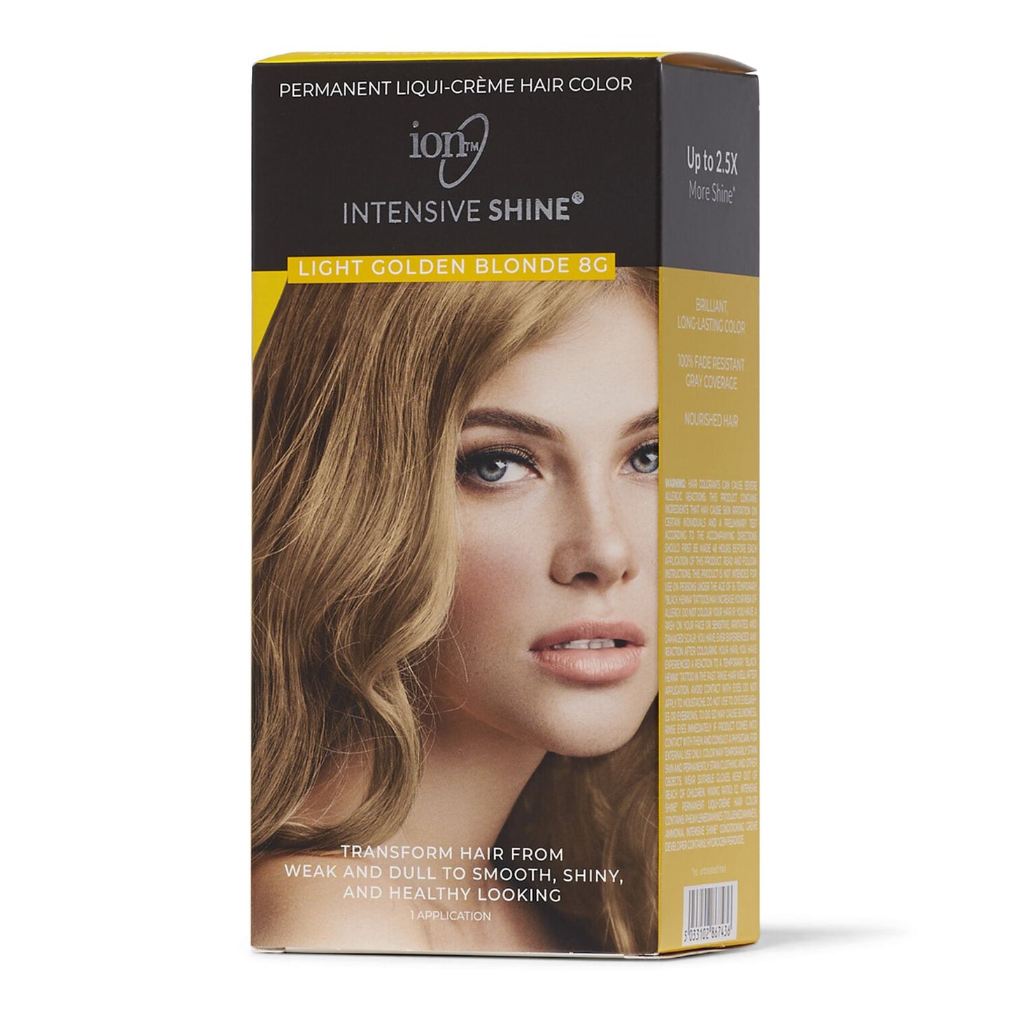 Intensive Shine  by   ion Intensive Shine Hair Color Kit Light Golden Blonde 8G