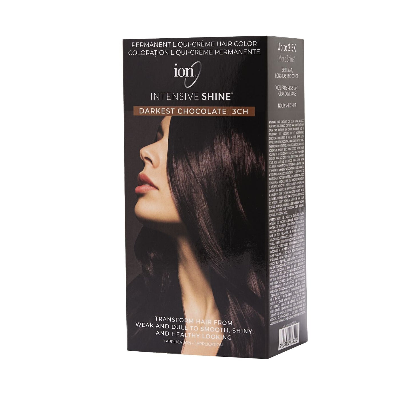 Intensive Shine  by   ion Intensive Shine Hair Color Kit Darkest Chocolate 3CH