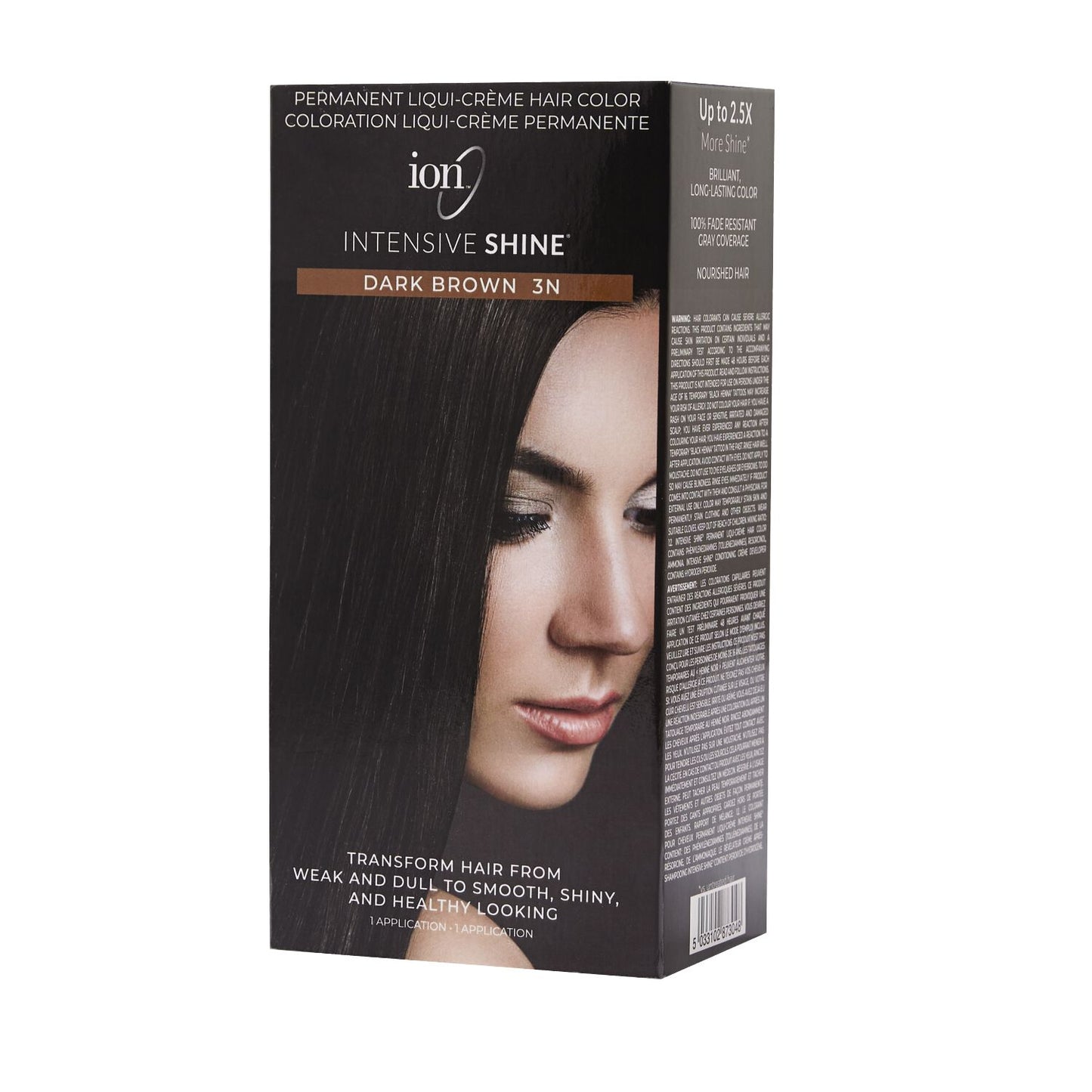 Intensive Shine  by   ion Intensive Shine Hair Color Kit Dark Brown 3N