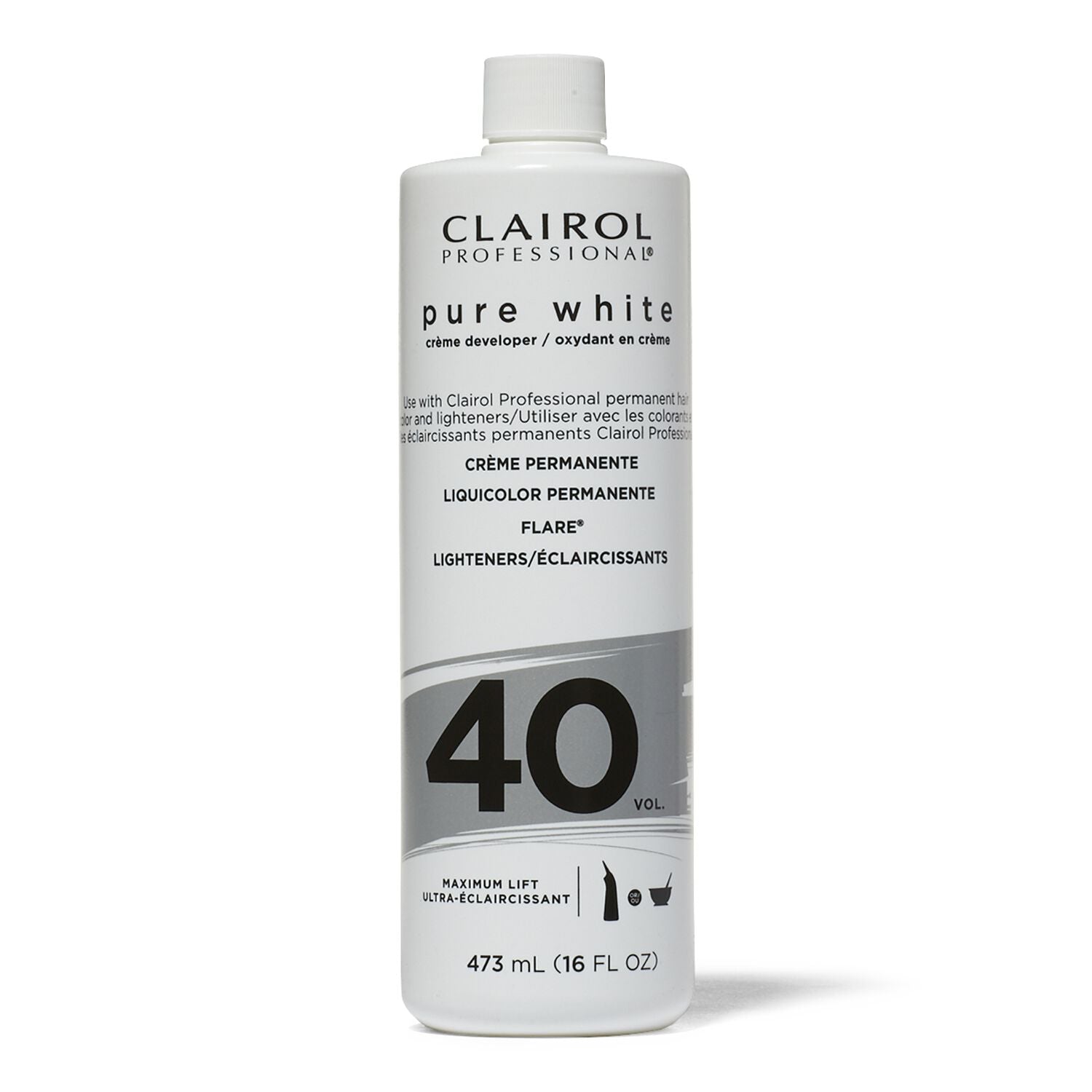 Pure White  by   Clairol Professional 40 Volume Pure White Creme Developer