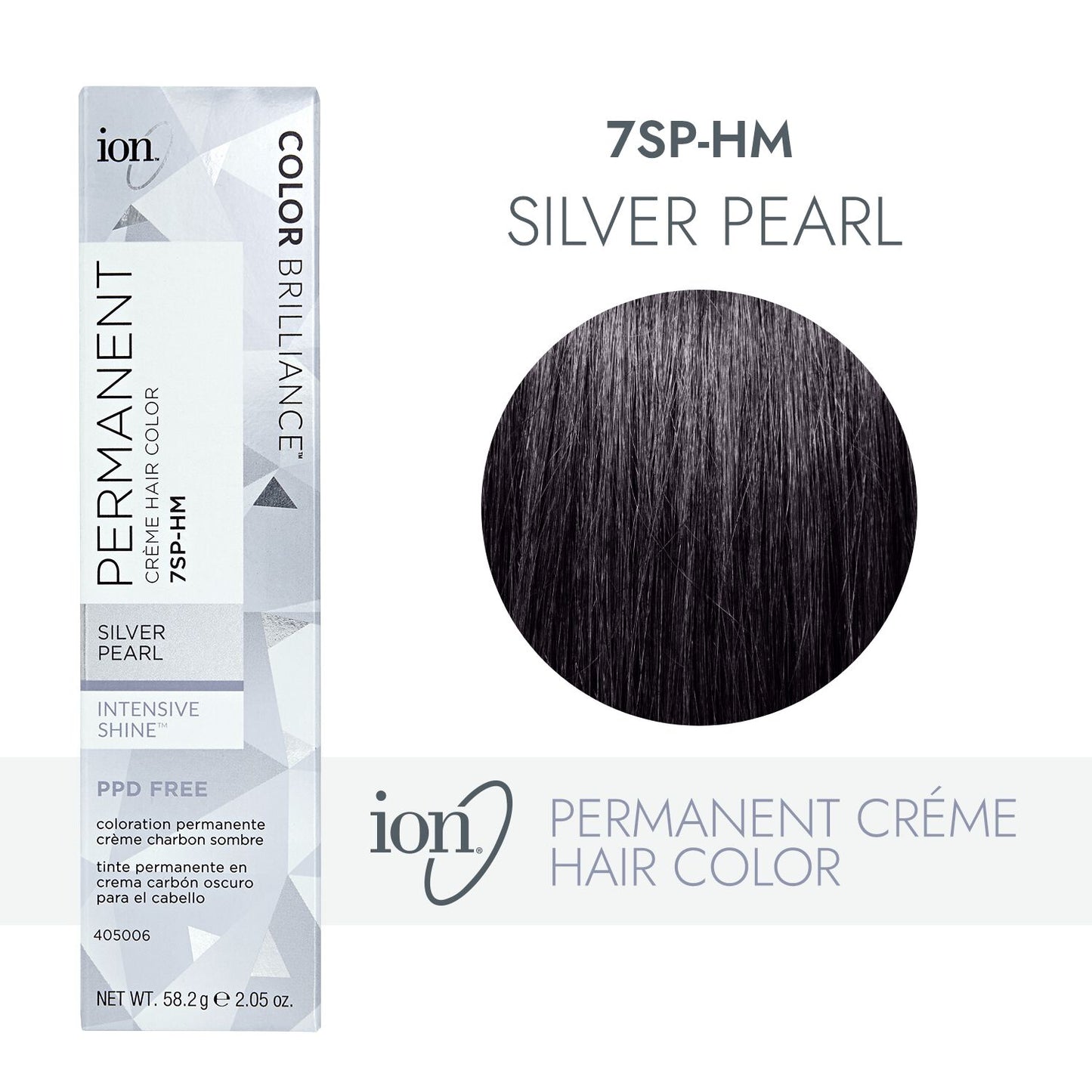 ion 7SP-HM Silver Pearl Permanent Creme Hair Color