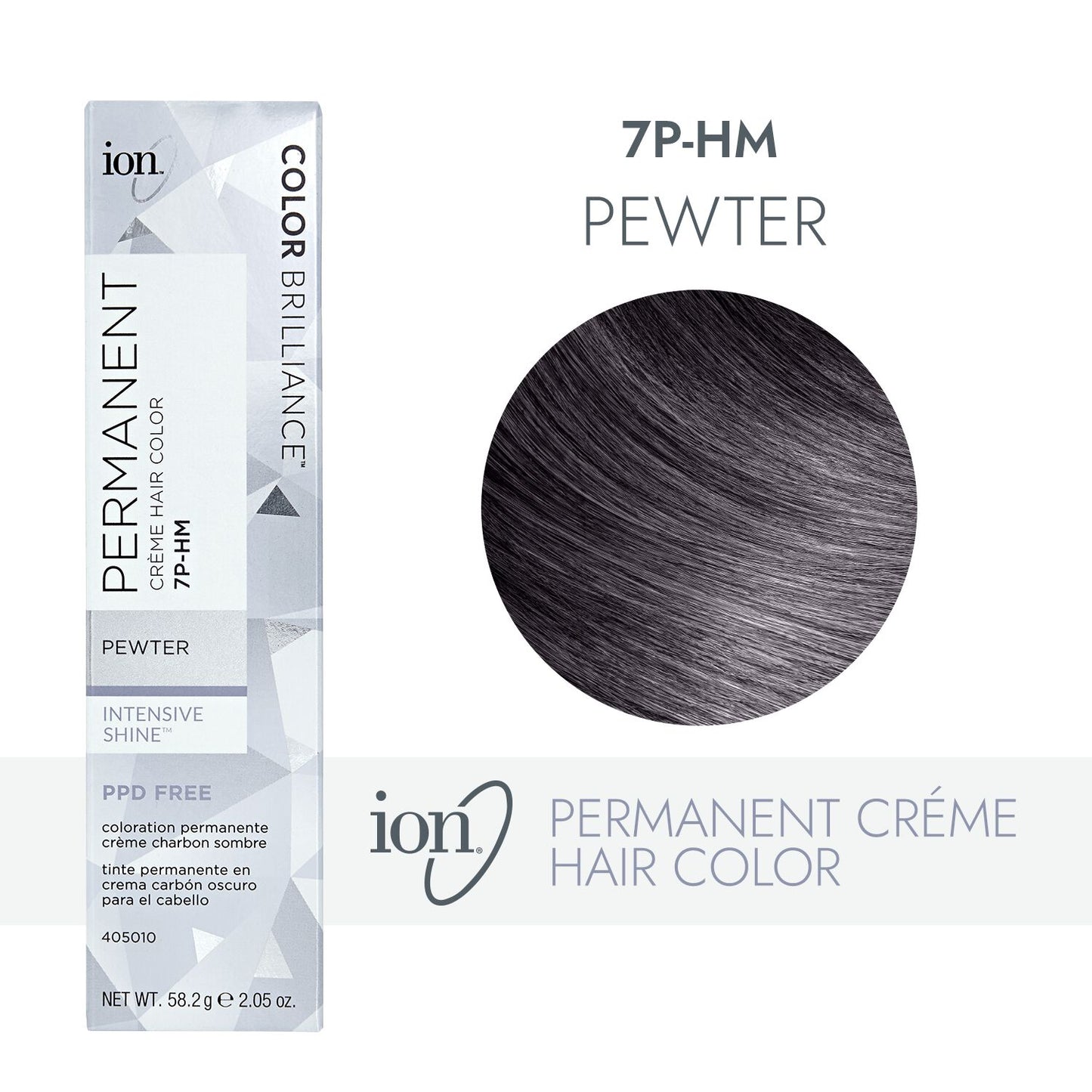 ion 7P-HM Pewter Permanent Creme Hair Color