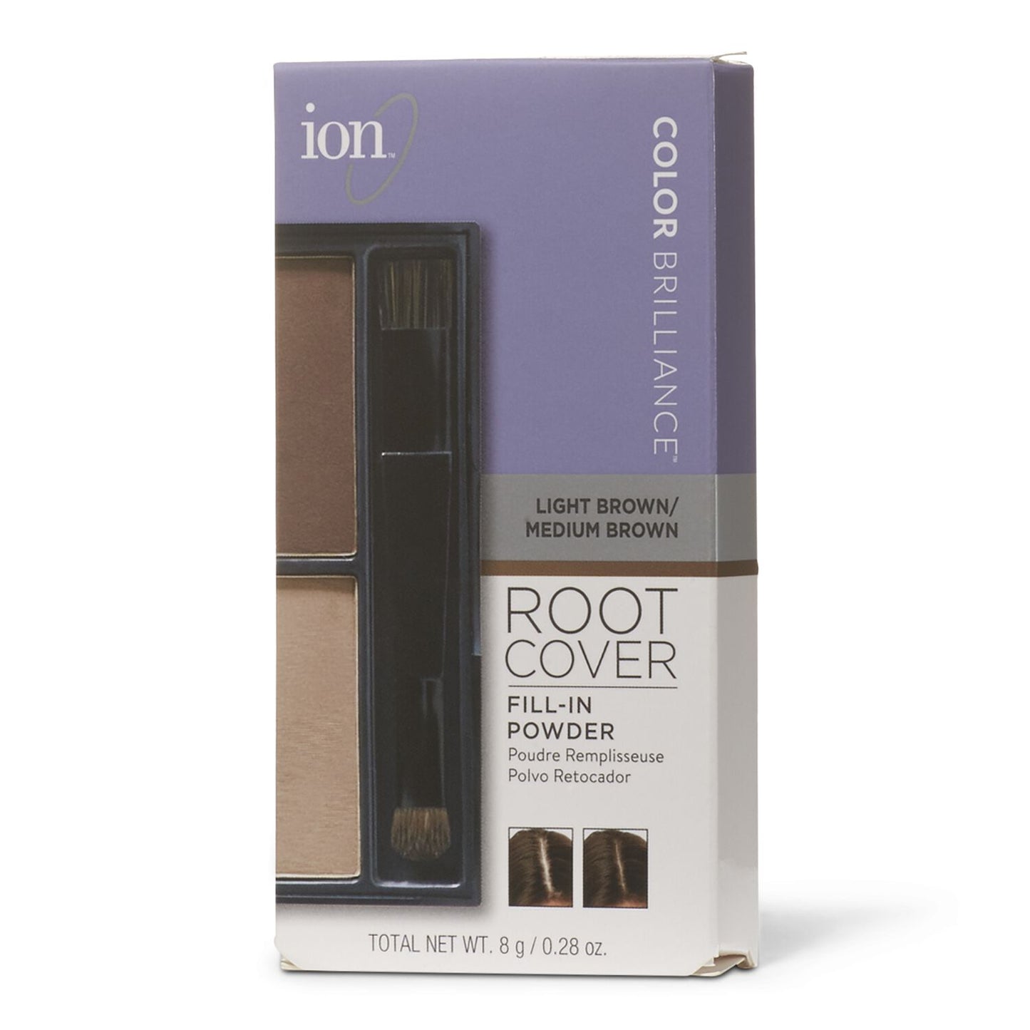 Color Brilliance  by   ion Light/Medium Brown Root Cover Fill-in Powder