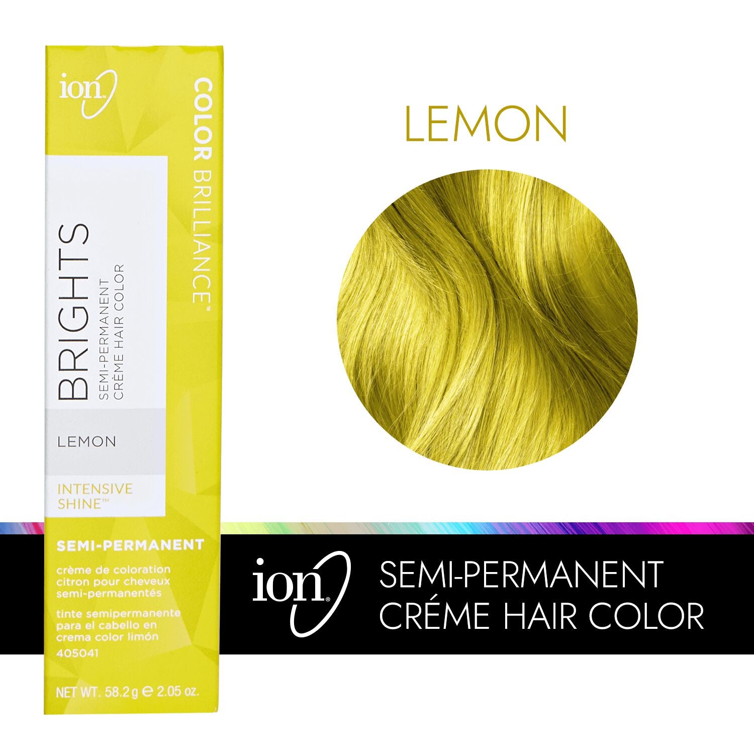 Color Brilliance  by   ion Lemon Semi Permanent Hair Color