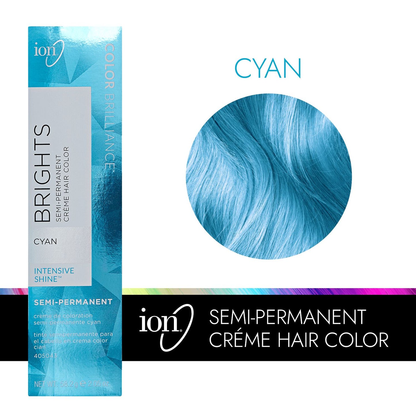 Color Brilliance  by   ion Cyan Semi Permanent Hair Color