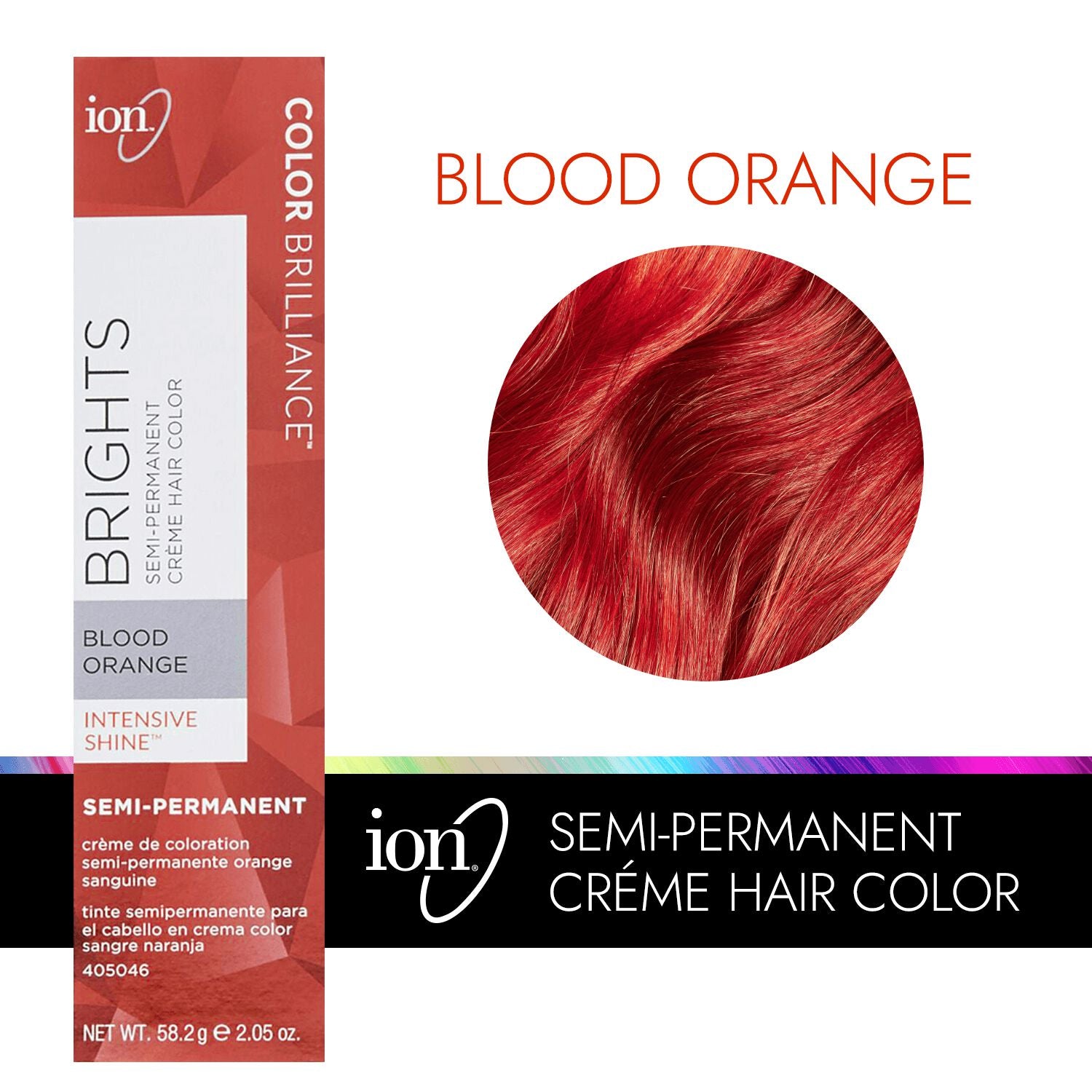 Color Brilliance  by   ion Blood Orange Semi Permanent Hair Color